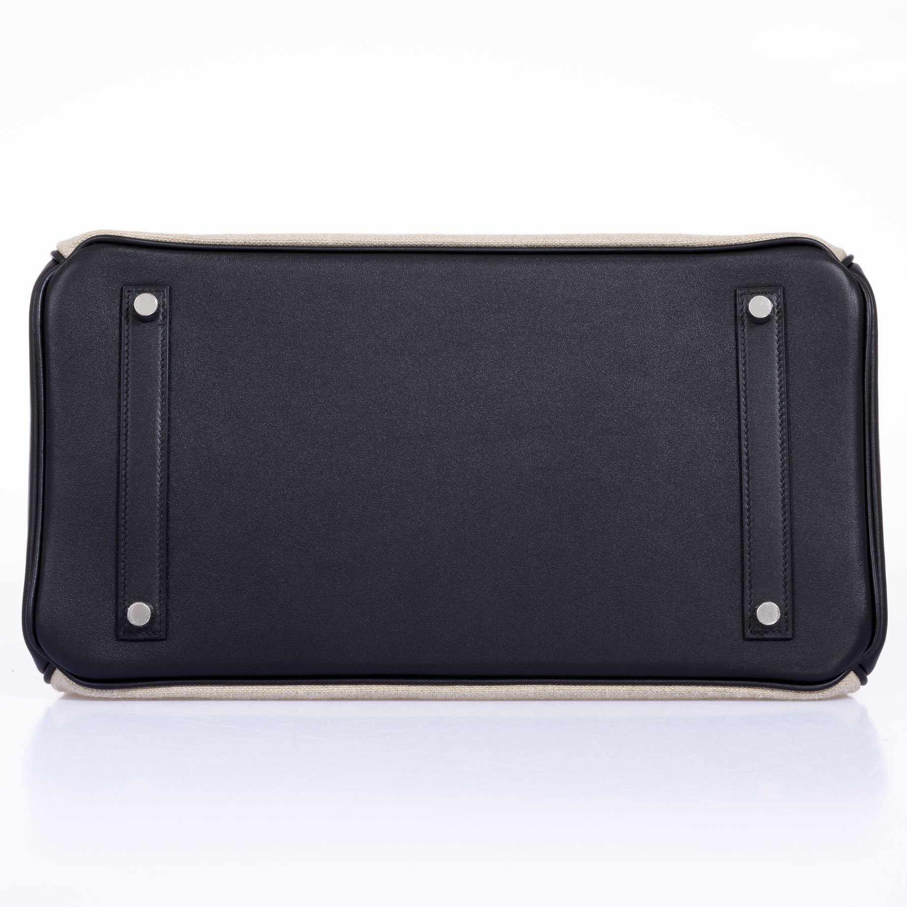 Hermès Birkin 35 De Camp Dechainee Toile And Black Veau Swift Palladium Hardware、mySite、garminoutage.com