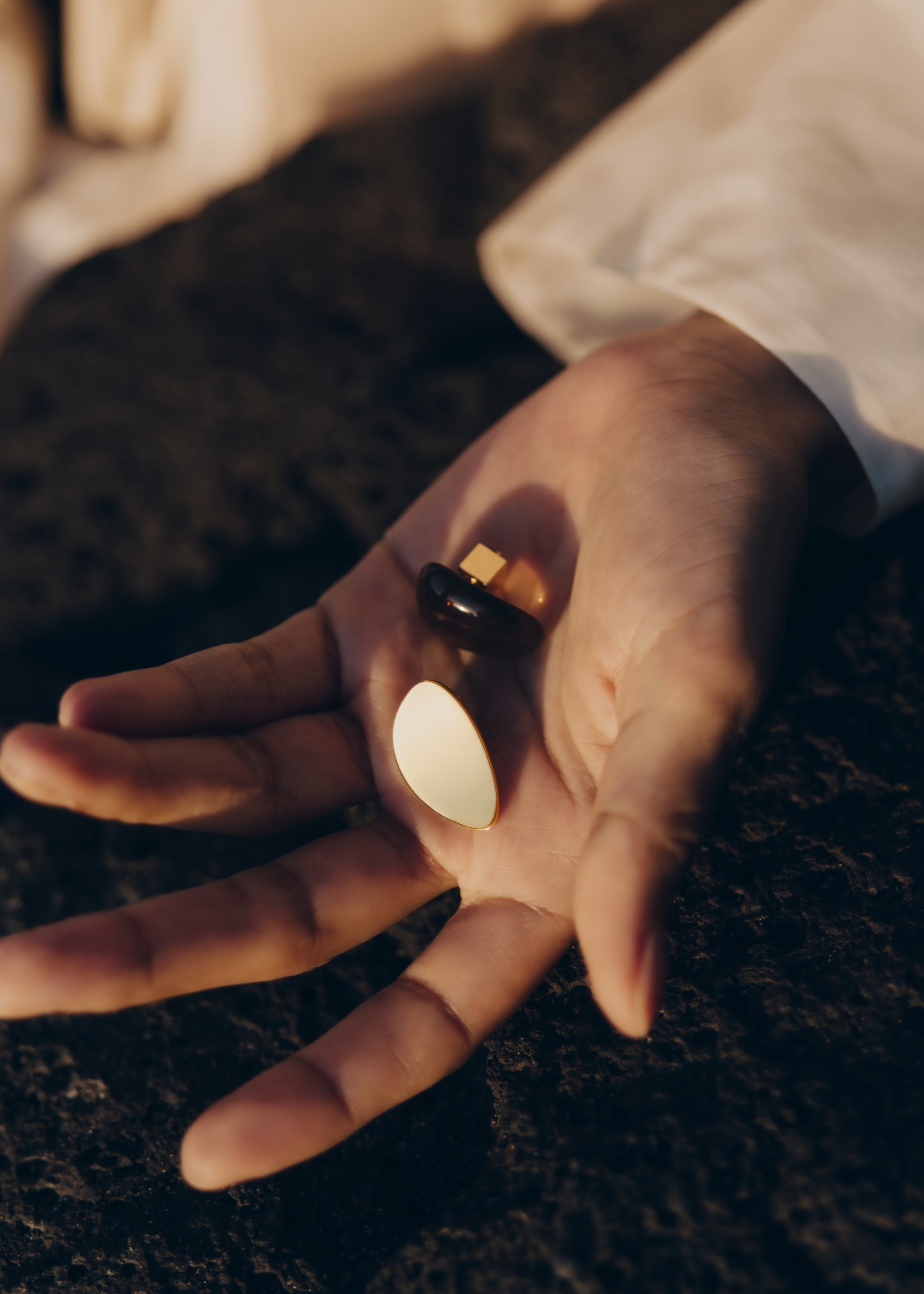 Puces d'oreilles Na茅 - Verre fum茅、mySite、camillekostekn