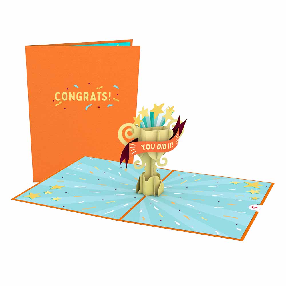 Congrats Trophy Pop-Up Card、mySite、solidvoid