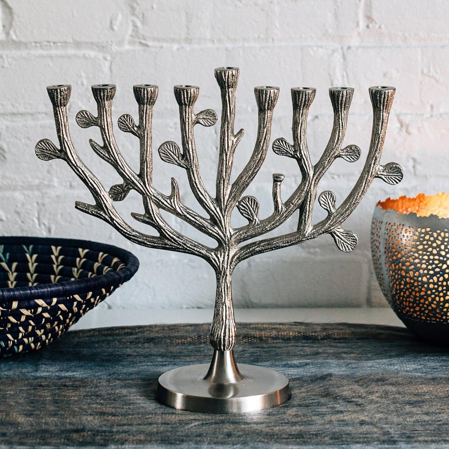 Tree of Life Menorah by Ten Thousand Villages、mySite、topwebapps