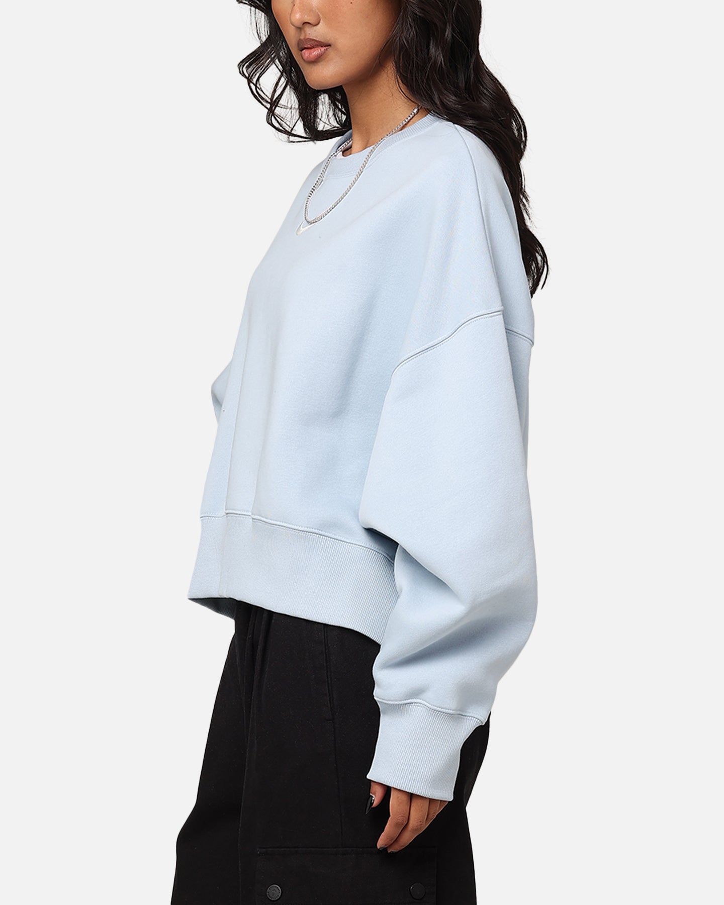 Nike Women's Sportswear Pheonix Fleece Oversized Crewneck Armory Blue/Sail、mySite、zt4zffjzw