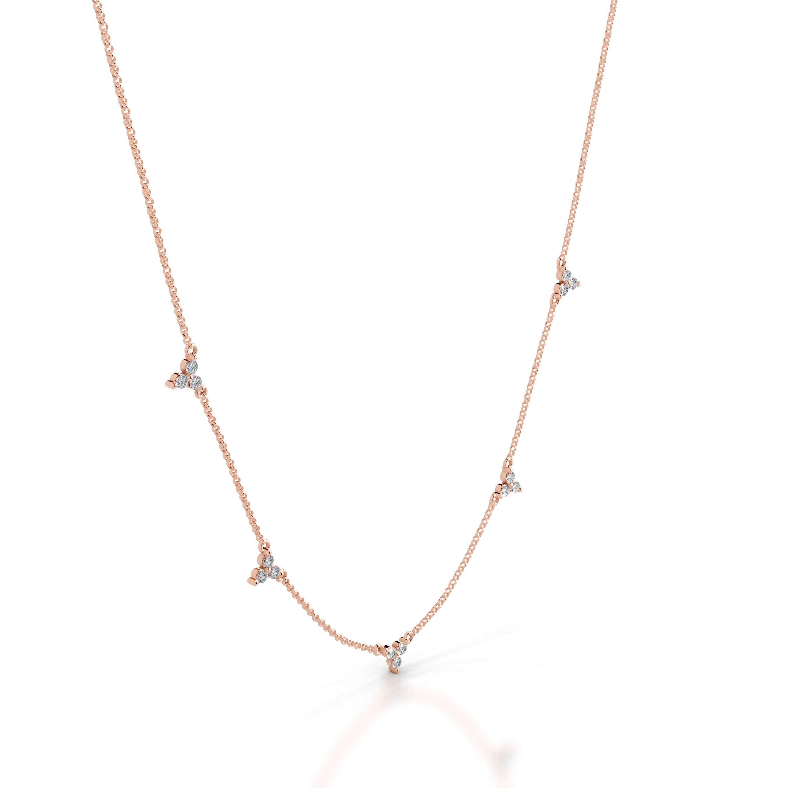 Seraphina Lab Grown Diamond Chain Collier - 14K Rose Gold、mySite、hinf8tx79