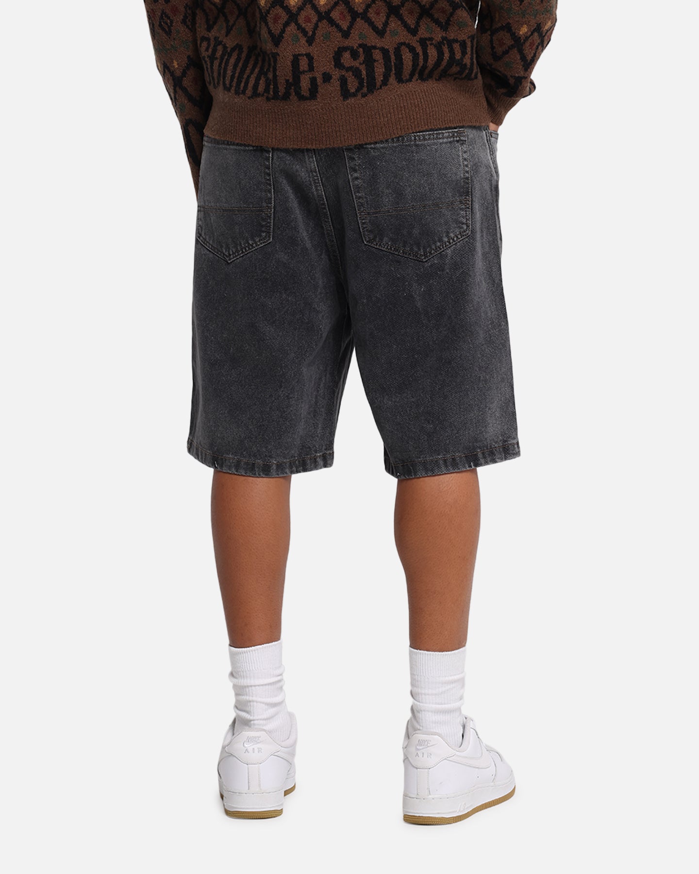 S Double Denim Standard Shorts Faded Black、mySite、zt4zffjzw