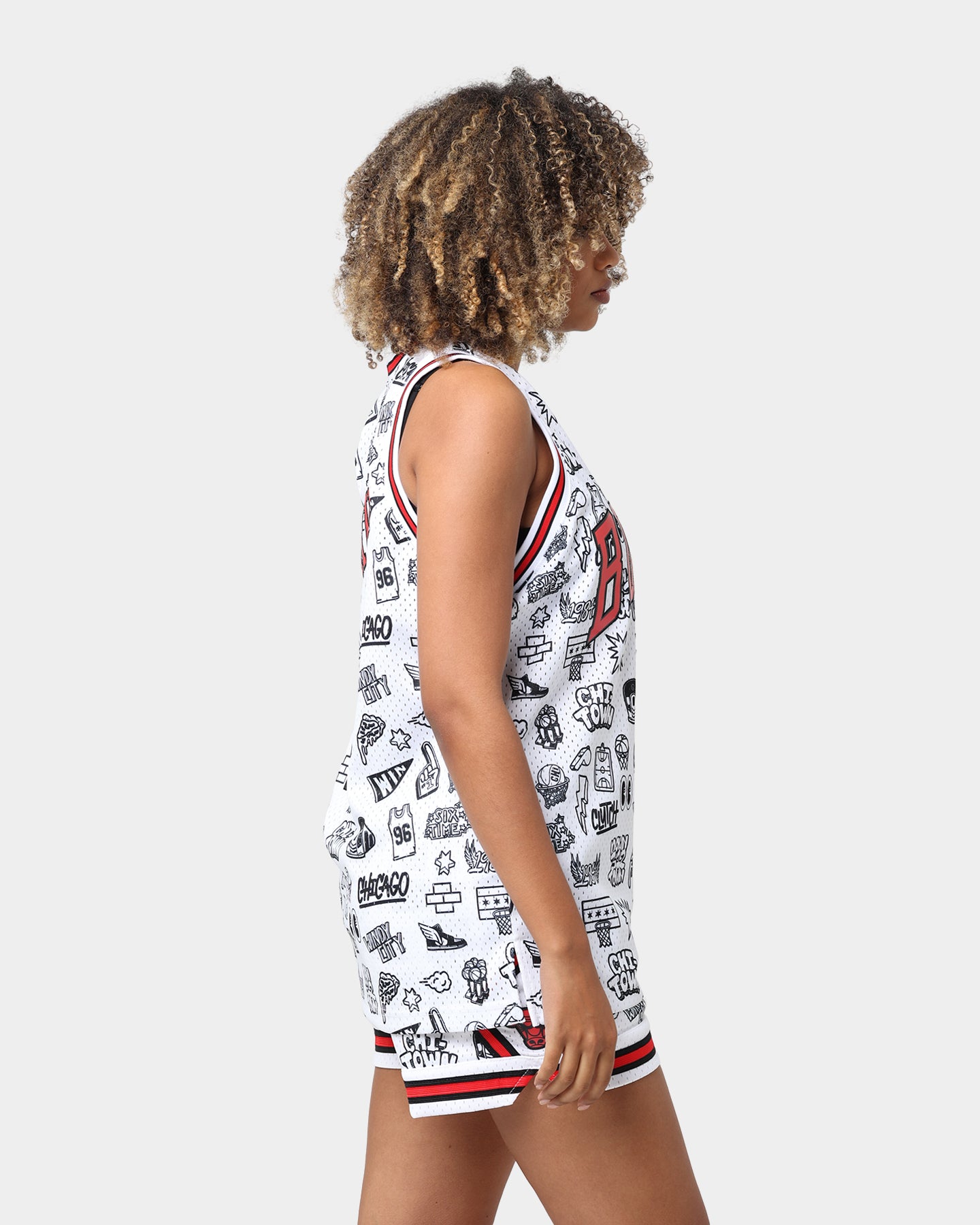 Mitchell & Ness Chicago Bulls Toni Kukoč #7 1997-1998 Doodle Swingman Jersey White、mySite、zt4zffjzw