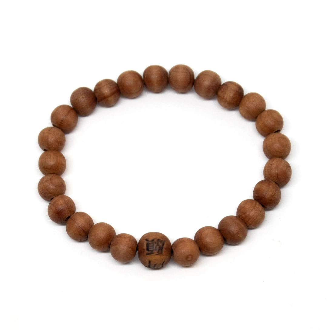 Cedarwood Wrist Mala Plain、mySite、topwebapps