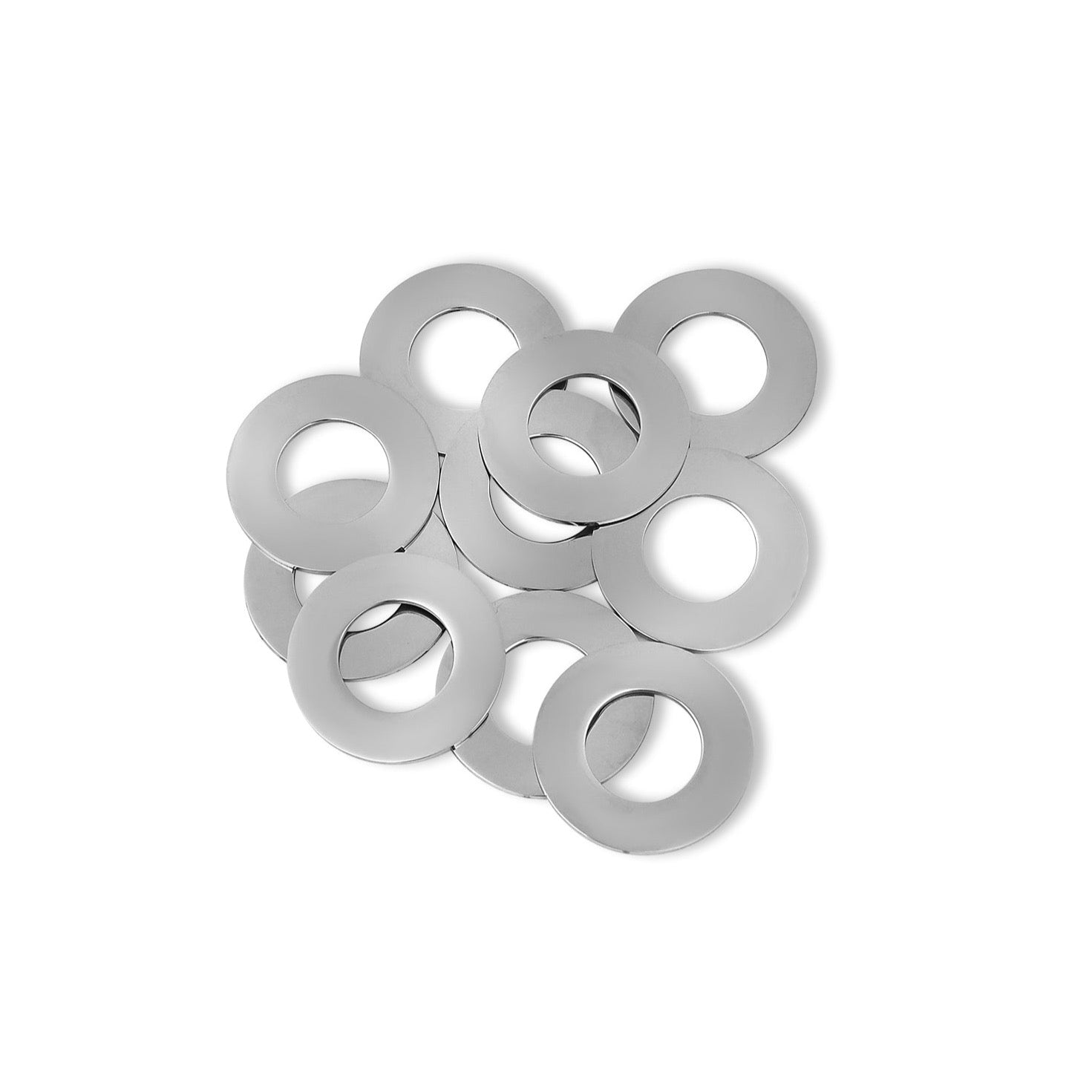 10 Pack - Stainless Steel Washer Pendants / SBB0107、mySite、dreamappss