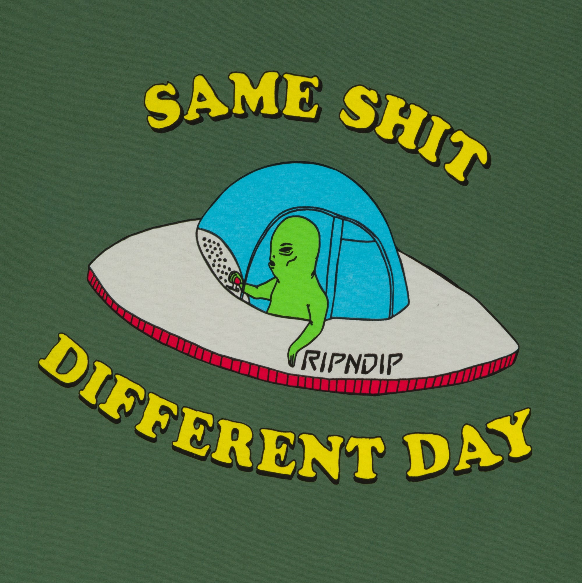  Same Shit Different Day Tee (Olive)、mySite、merchandisen