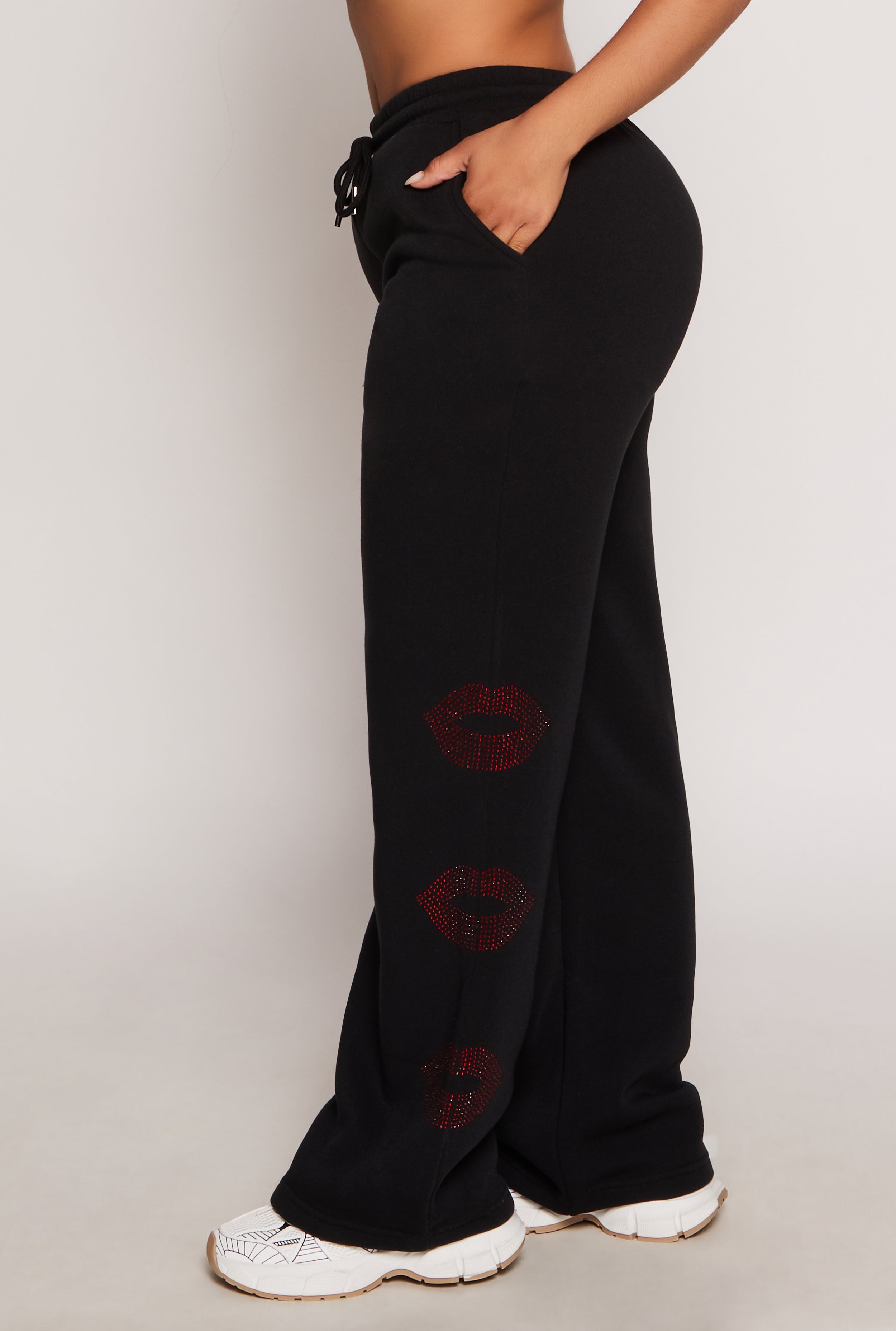 Rhinestone Graphic Detail Sweatpants、mySite、camillekostekn