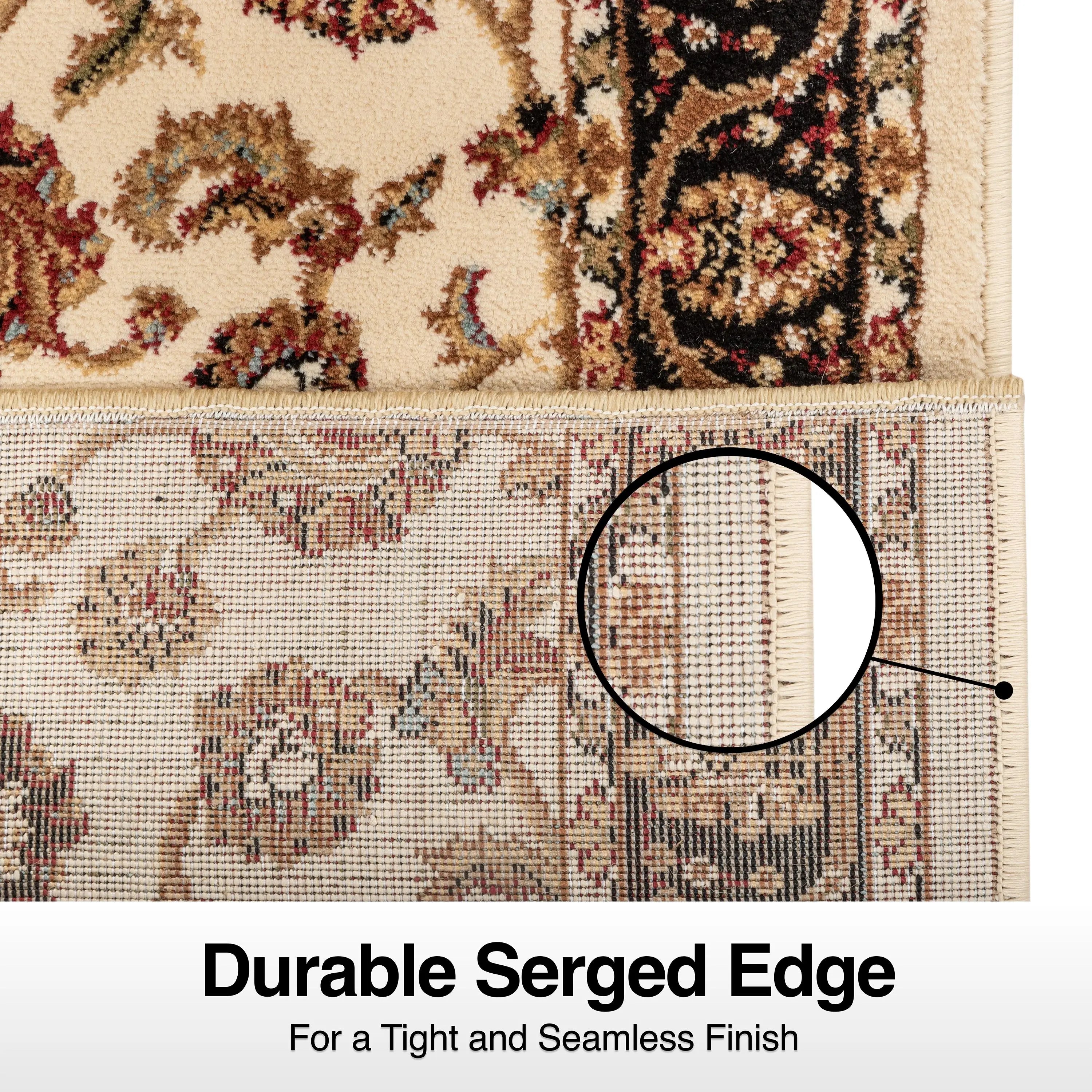 Sarouk Custom Size Runner Traditional Ivory 27 Inch Wide x Choose Your Length Hallway Runner Rug、mySite、gigharbornorthrealestate