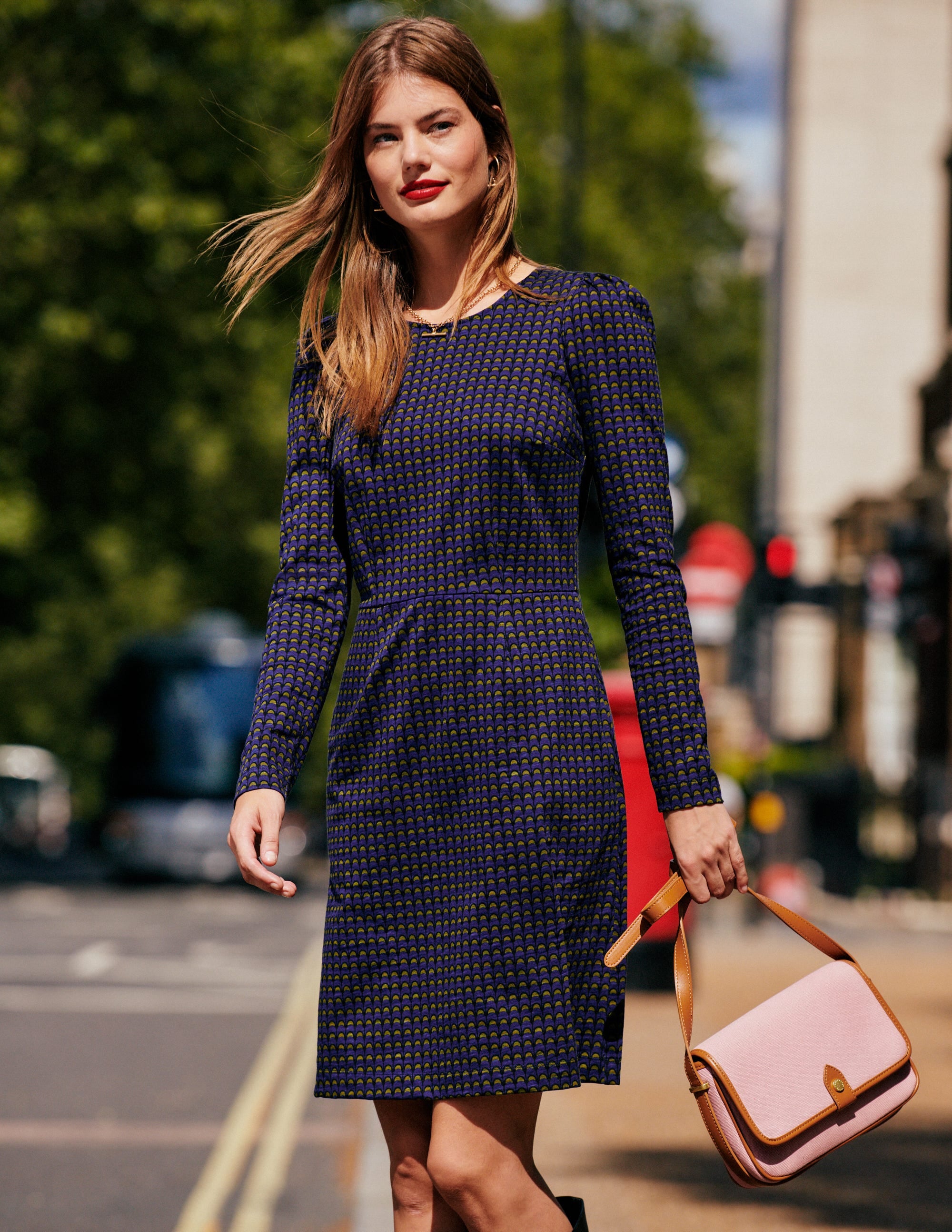  Penelope Jersey Dress-Sapphire Blue, Geo Charm、mySite、ashleygrahame
