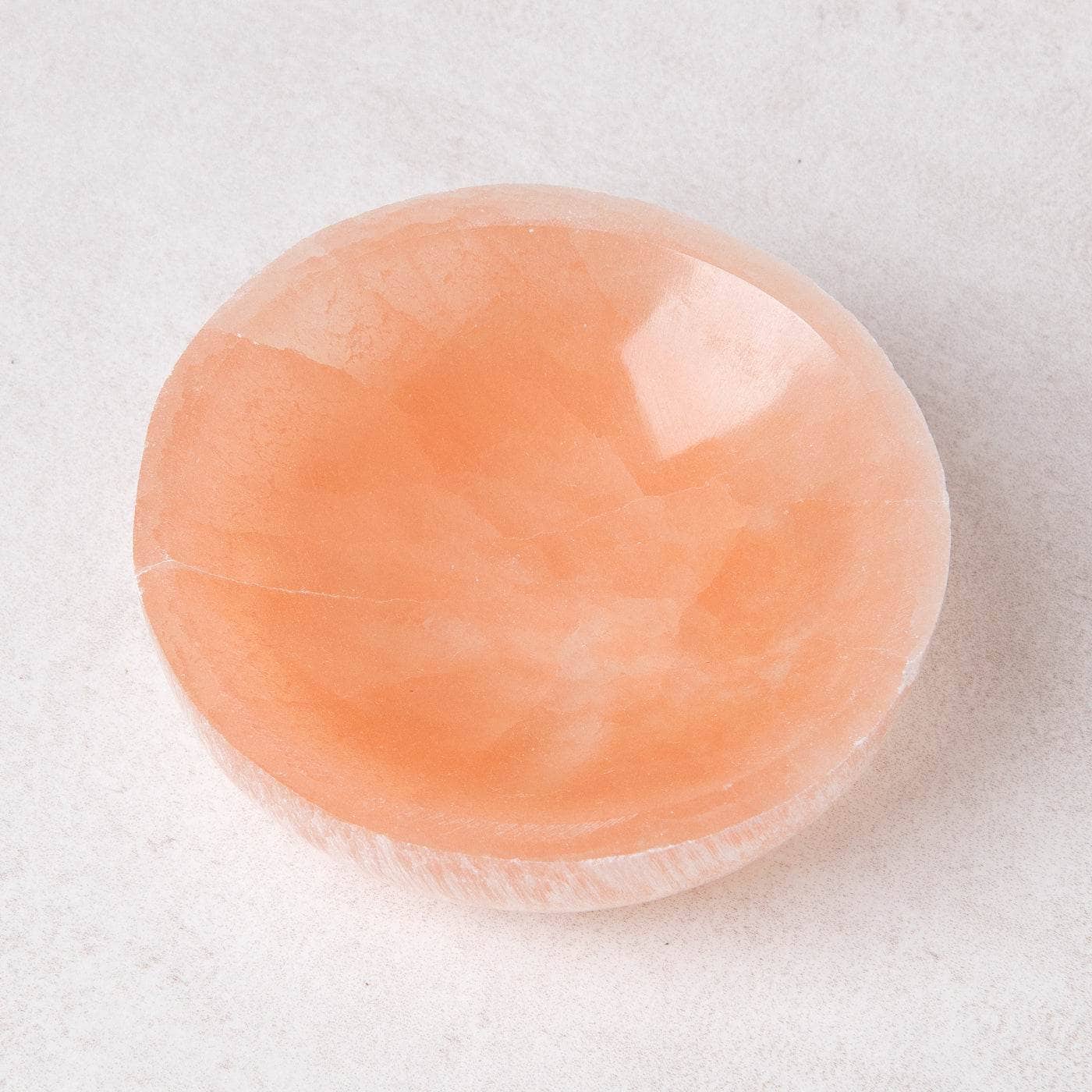 Peach Selenite Crystal Recharging Bowl、mySite、hinf8tx79