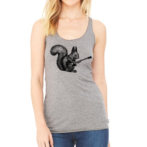 Squirrel Playing Guitar Racerback Tank Top、mySite、camillekostekn