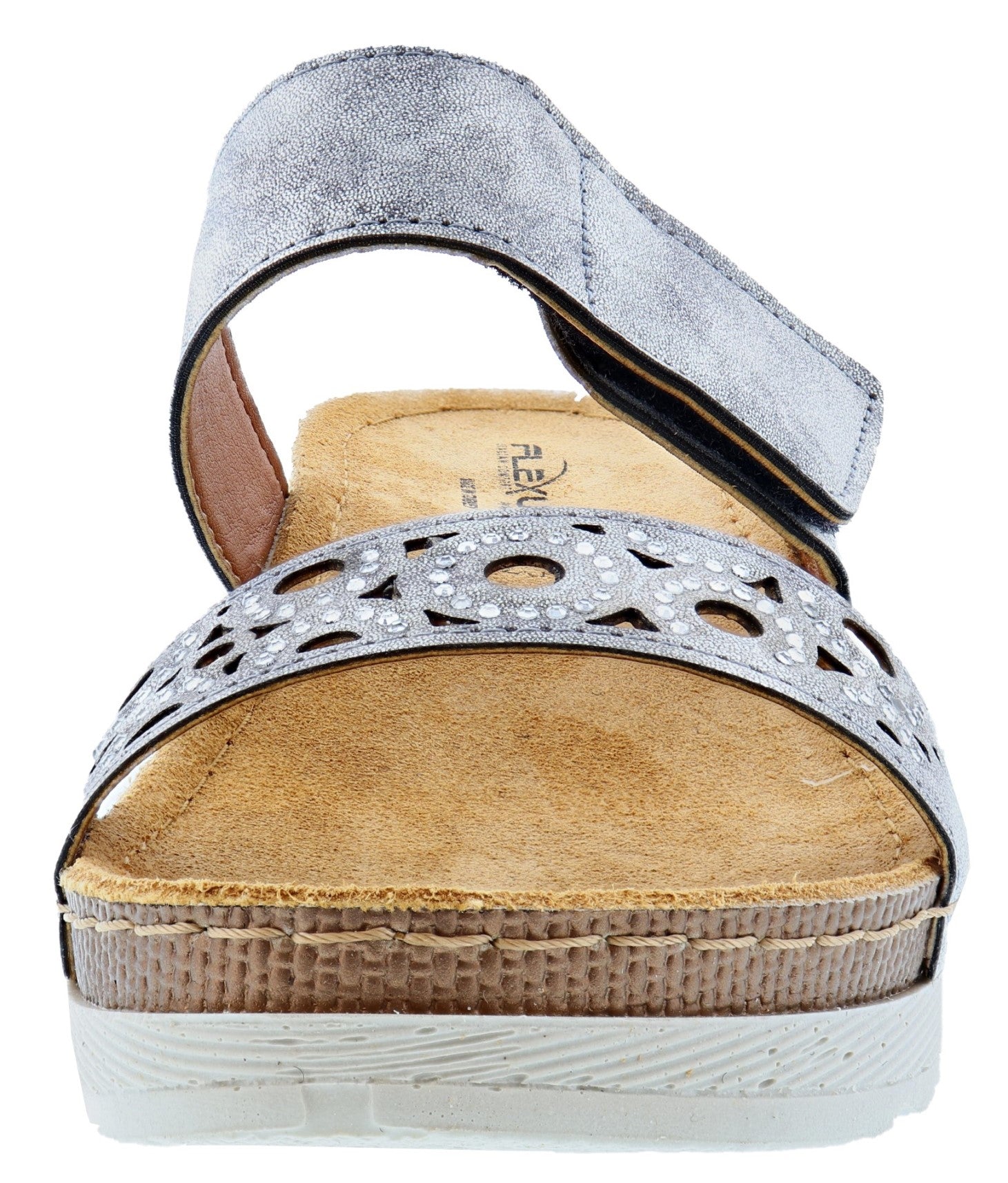 Flexus Women's Kalmia Comfortable Hook & Loop Slide Sandals、mySite、dreamappss