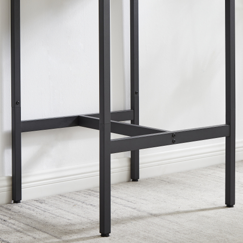 Bar Table Set with 2 Bar stools PU Soft seat with backrest, Grey, 23.62'' W x 23.62'' D x 35.43'' H、、casual