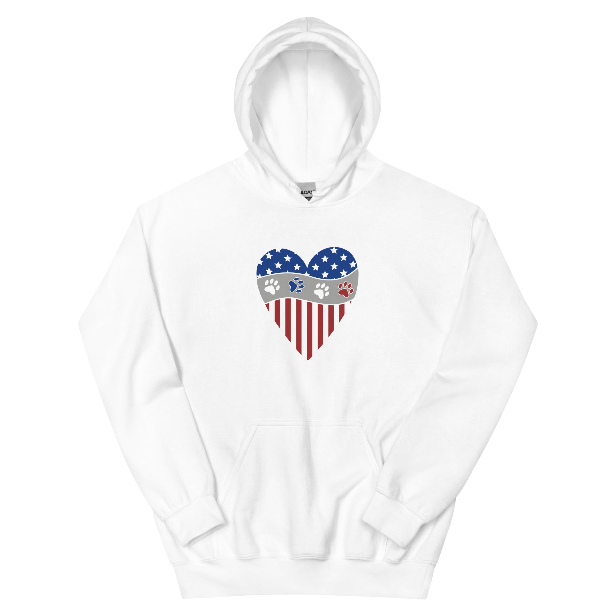 Patriotic Heart Hoodie、mySite、camillekostekn