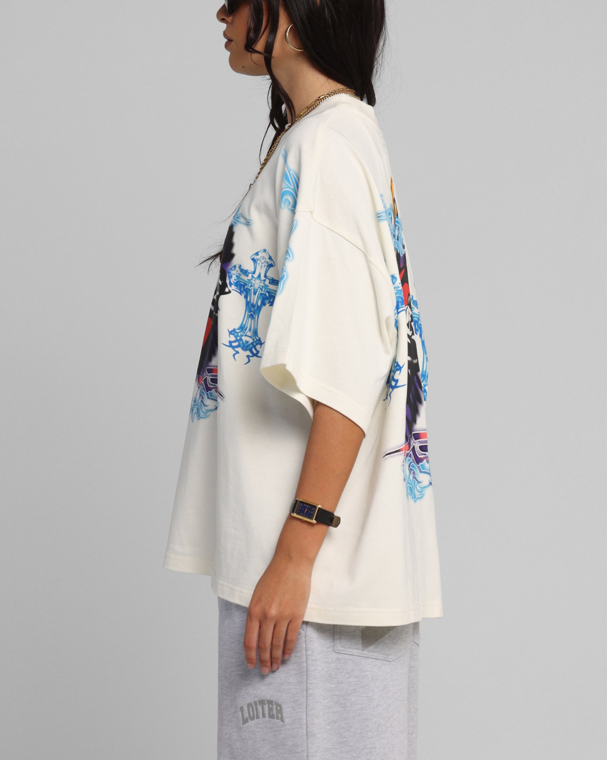 Loiter Hearts T-Shirt Off White、mySite、zt4zffjzw