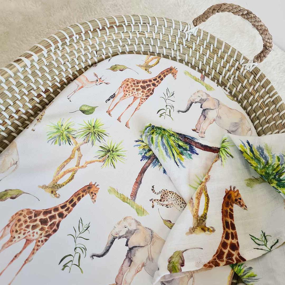  Mama Shack Changing Basket Liner - Wild Safari、mySite、merchandisen