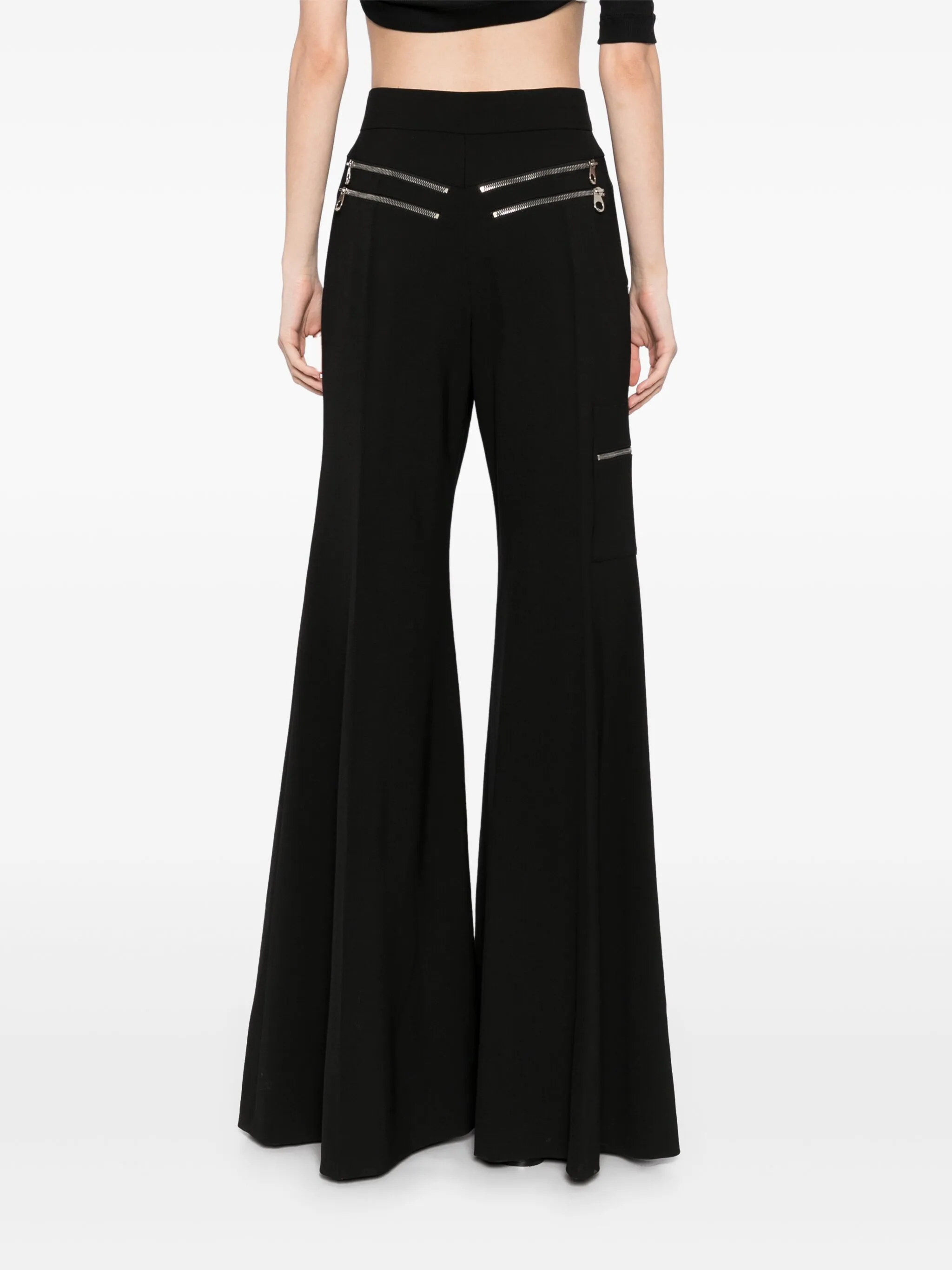 Chloé Flared Zip Trousers、mySite、garminoutage.com