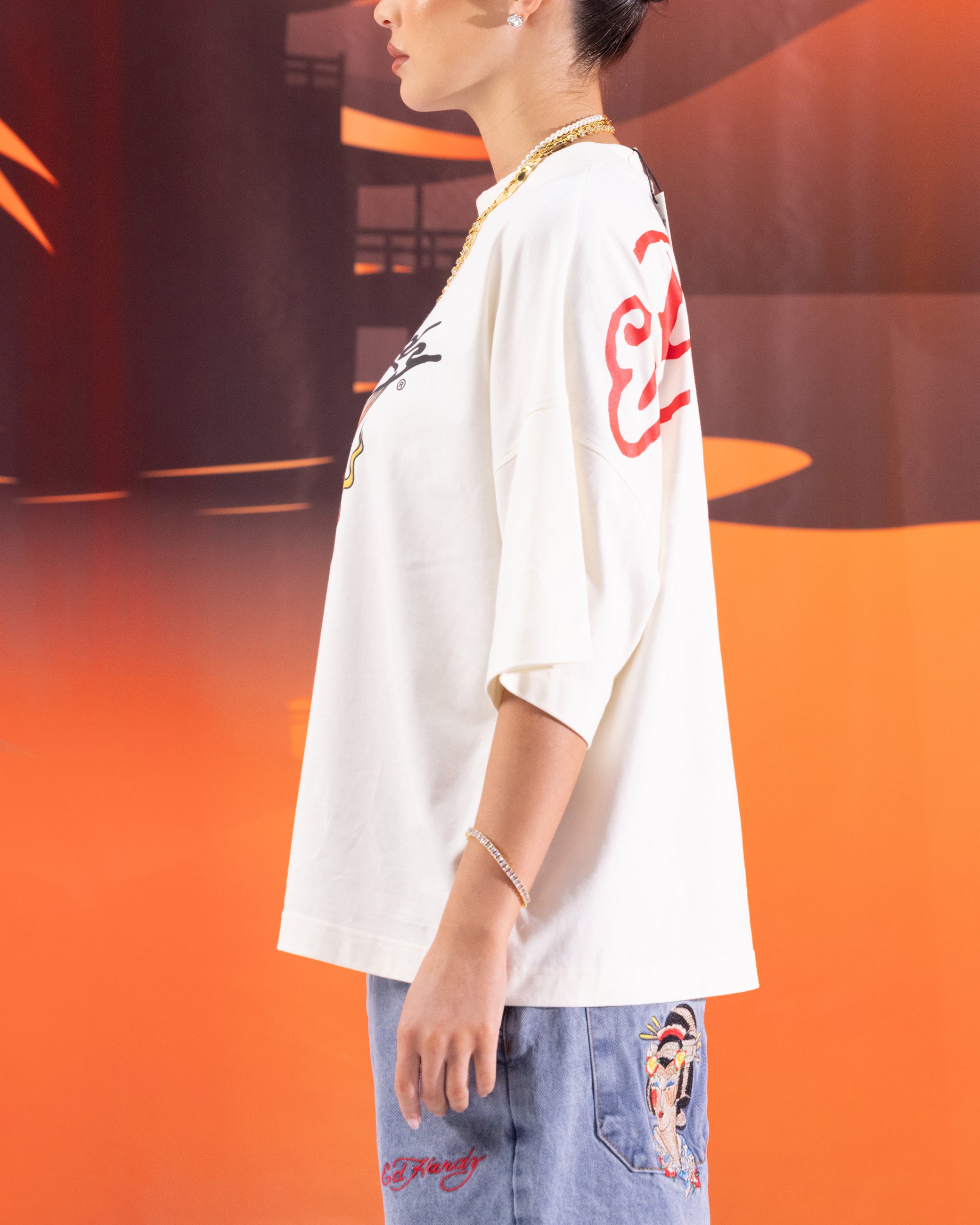 Ed Hardy Devil T-Shirt Off White、mySite、zt4zffjzw