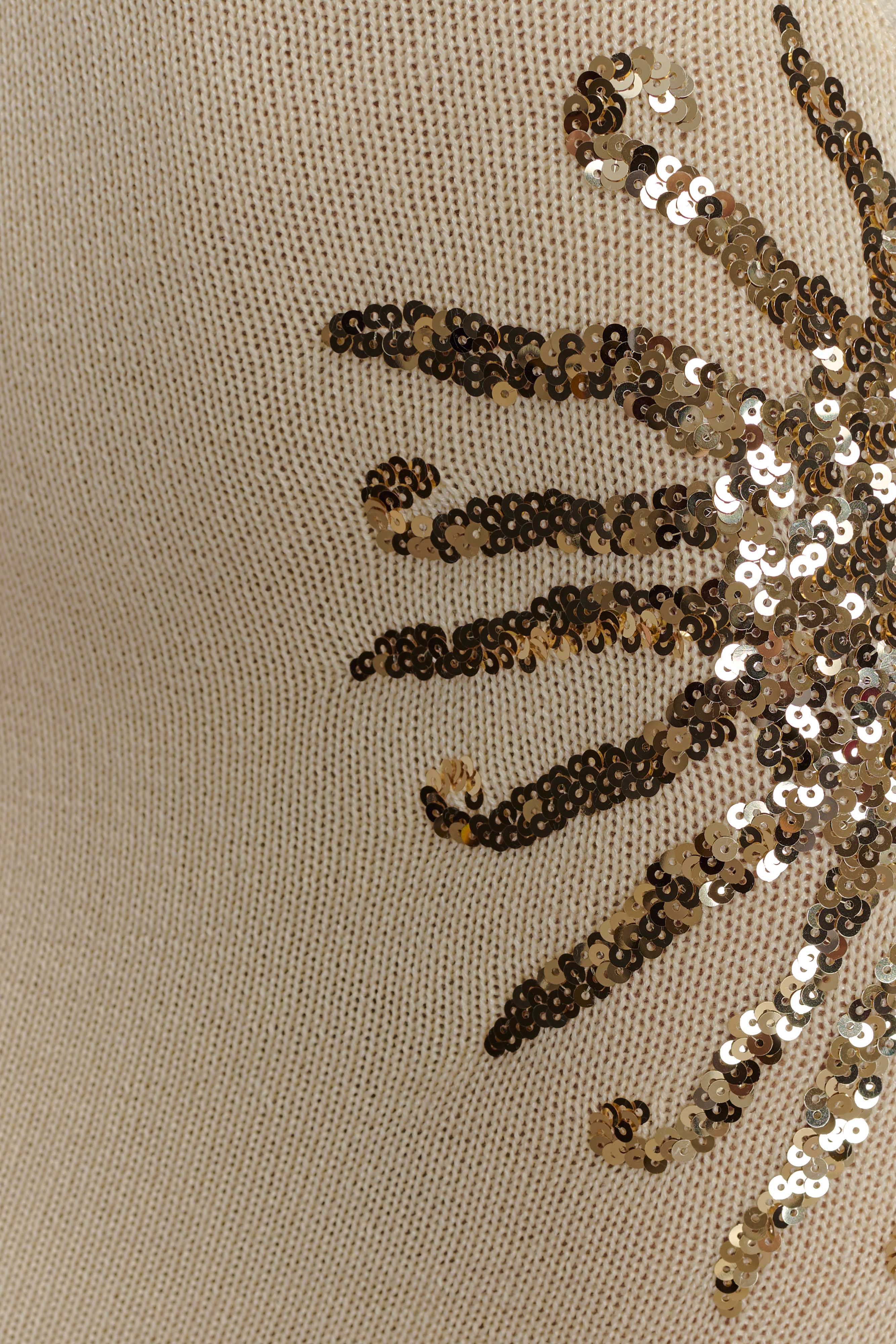 Ellington Knit Maxi Dress With Sequin - Ivory、mySite、solidvoid