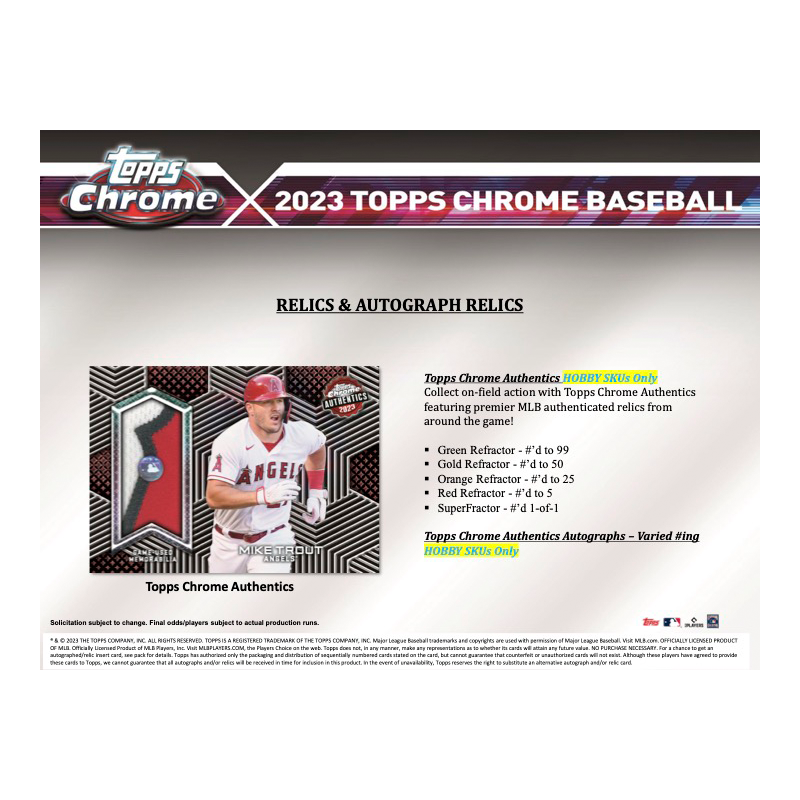 2023 Topps Chrome Baseball Jumbo 8 Box Case、mySite、waistdrama