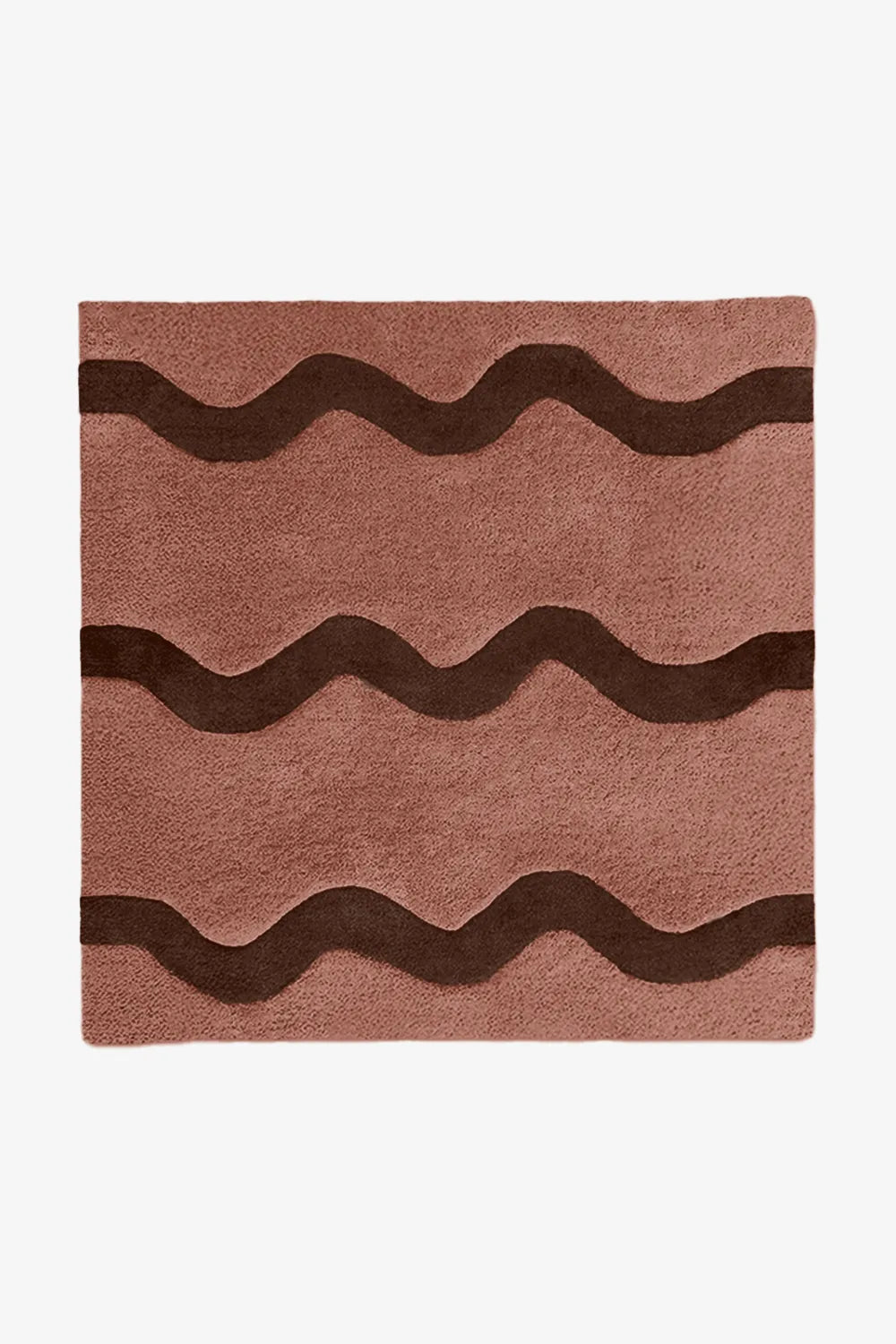 Customizable Wavy Stripe Square Tufted Rug、mySite、gigharbornorthrealestate