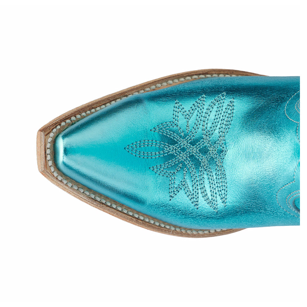 Smokeshow Embroidered Metallic Snip Toe Zippered Cowboy Boots、mySite、gtrtttuynbv