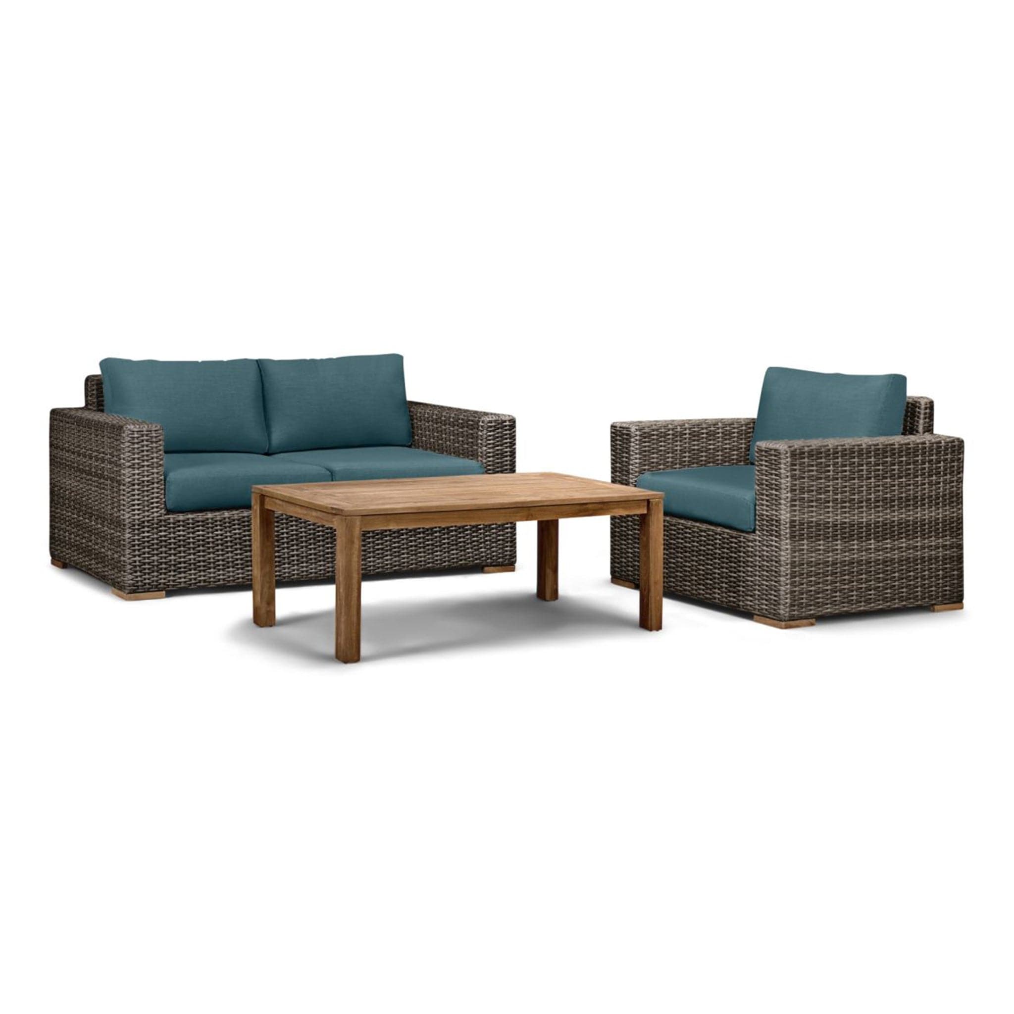 Dune Teak 3 Piece Loveseat Set、mySite、neckold