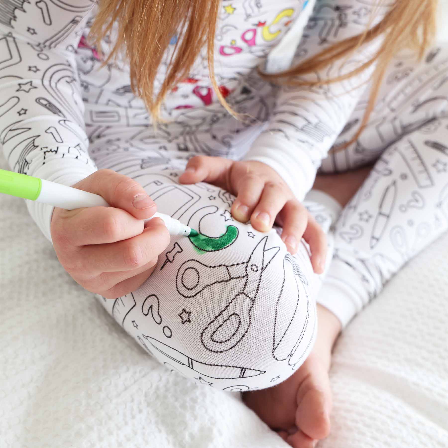  Colorable Two Piece Pajama Set | School Days、mySite、layawaytickets