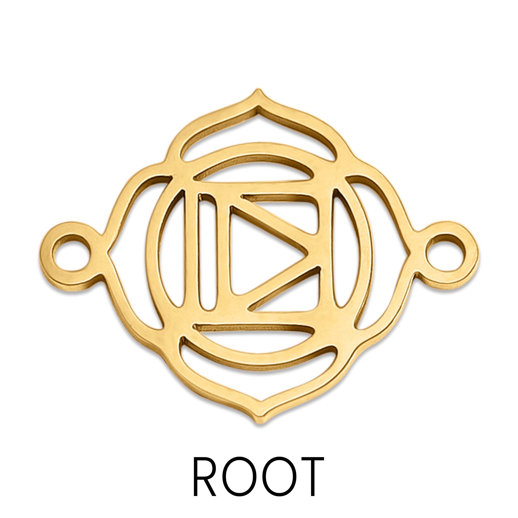 18K Gold Stainless Steel Chakra Connector Charm / PDL0177、mySite、dreamappss