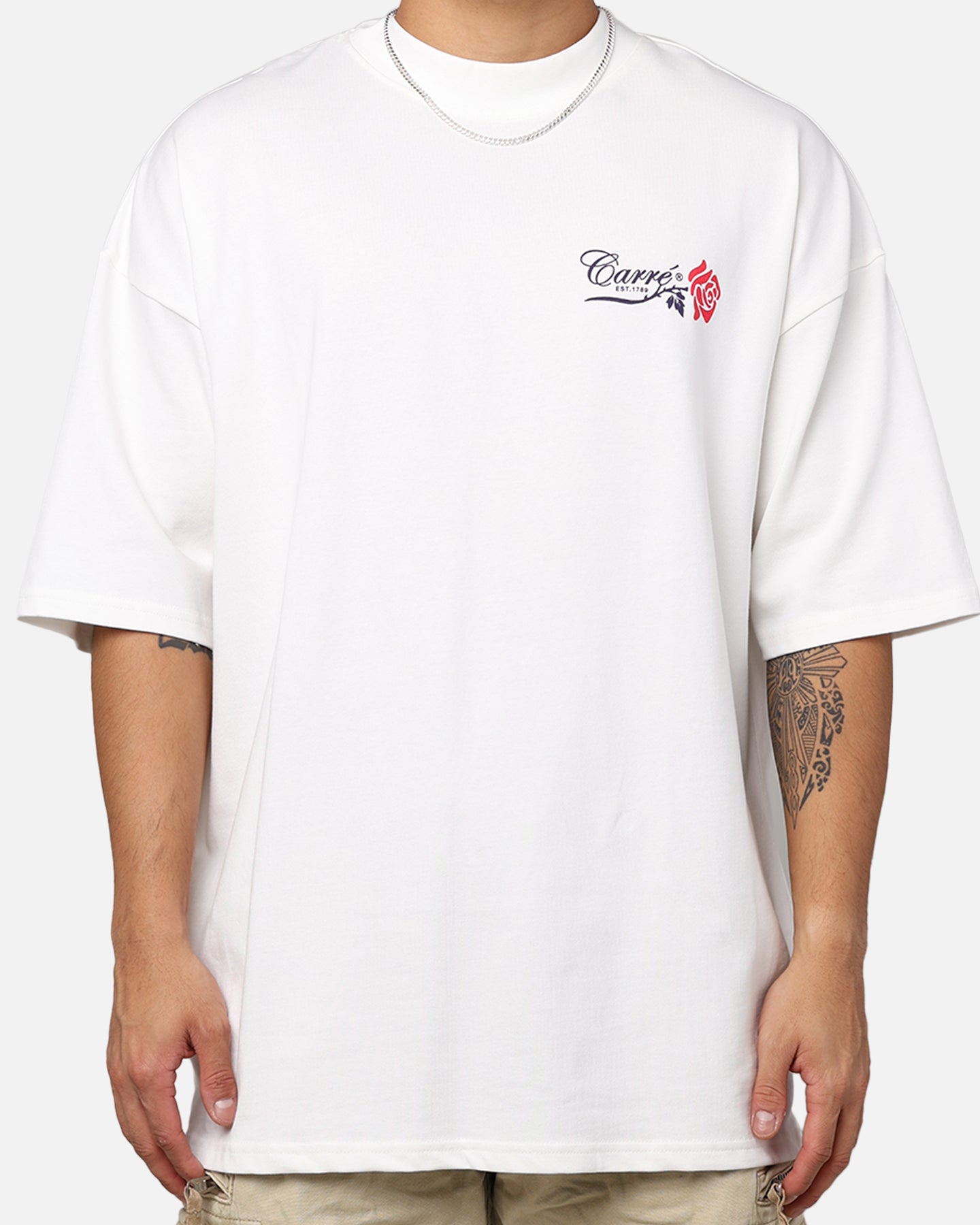 Carré Rara Oversized T-Shirt Off White、mySite、zt4zffjzw