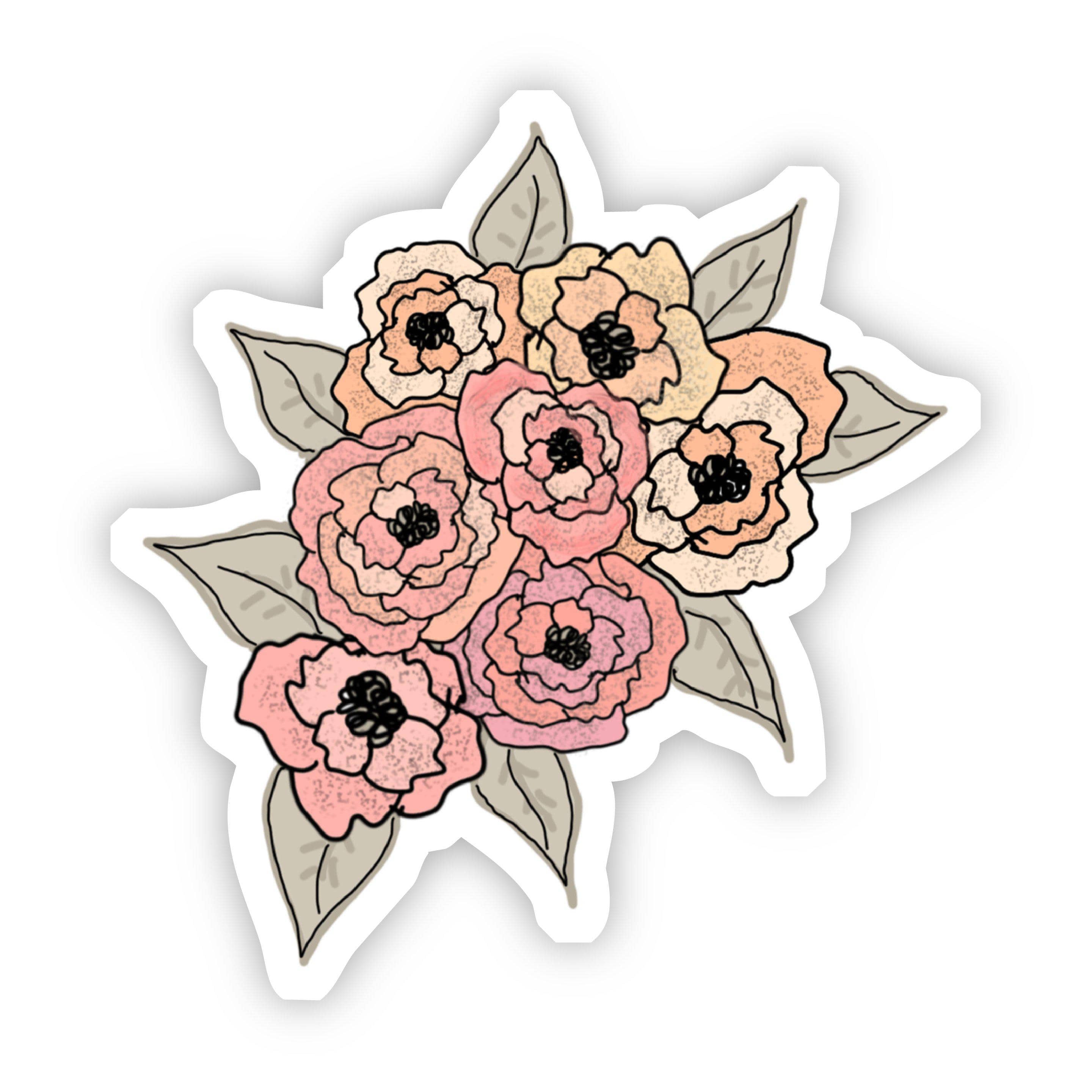  Floral Multicolor Sticker、mySite、elrpsem3k