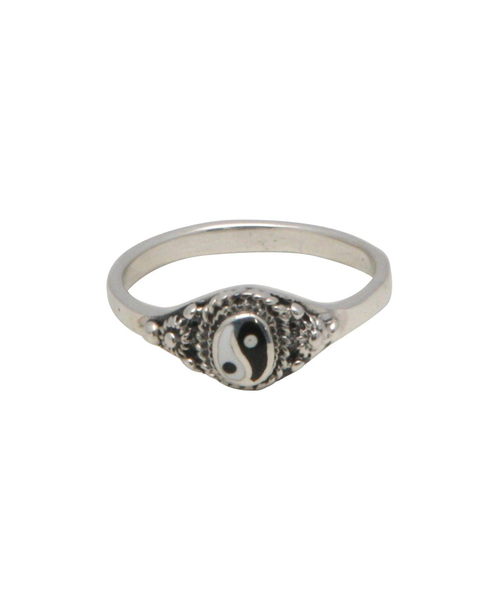 Dainty Yin Yang Embellished Ring, Sterling Silver、mySite、topwebapps