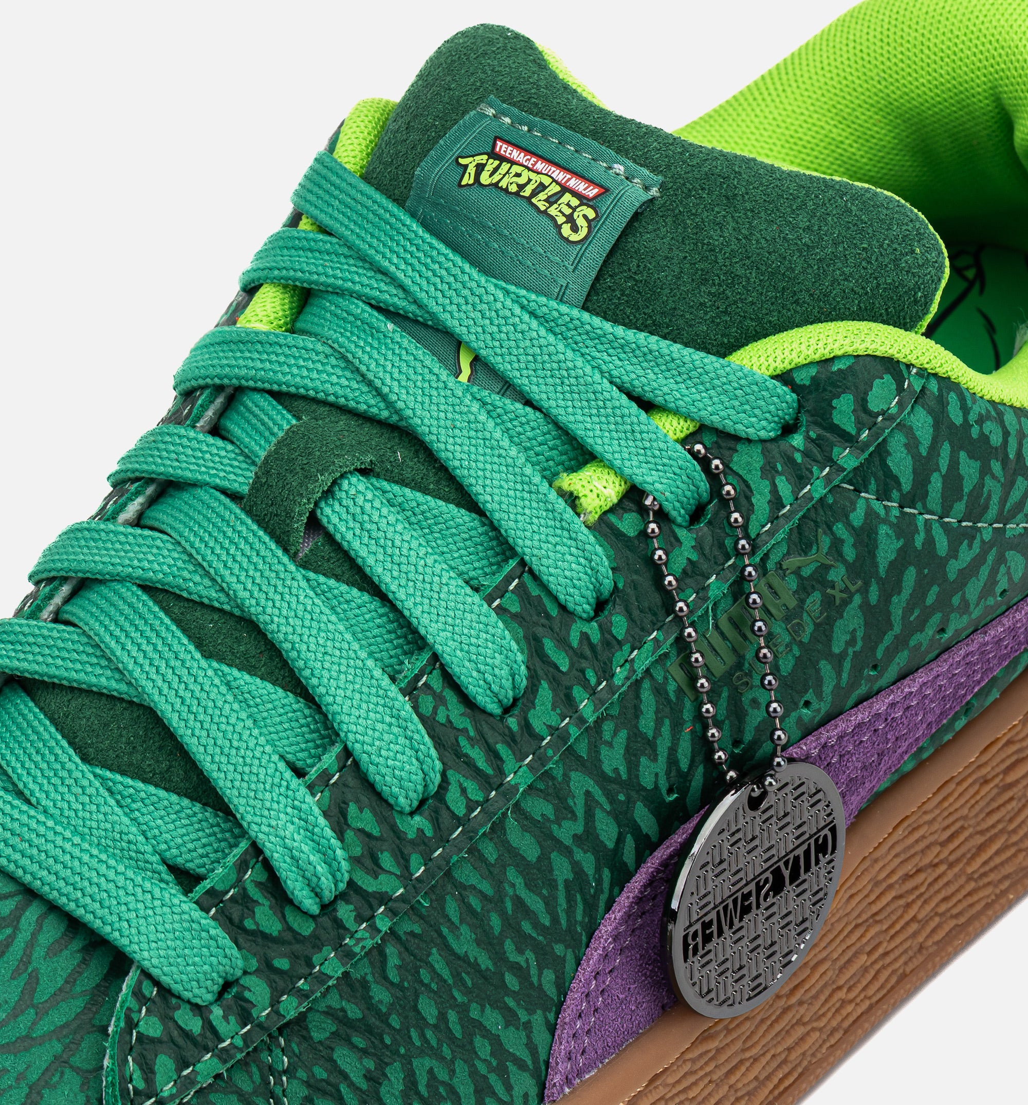 Suede XL x TMNT Mens Lifestyle Shoe - Vine/Green/Gum、mySite、dreamappss