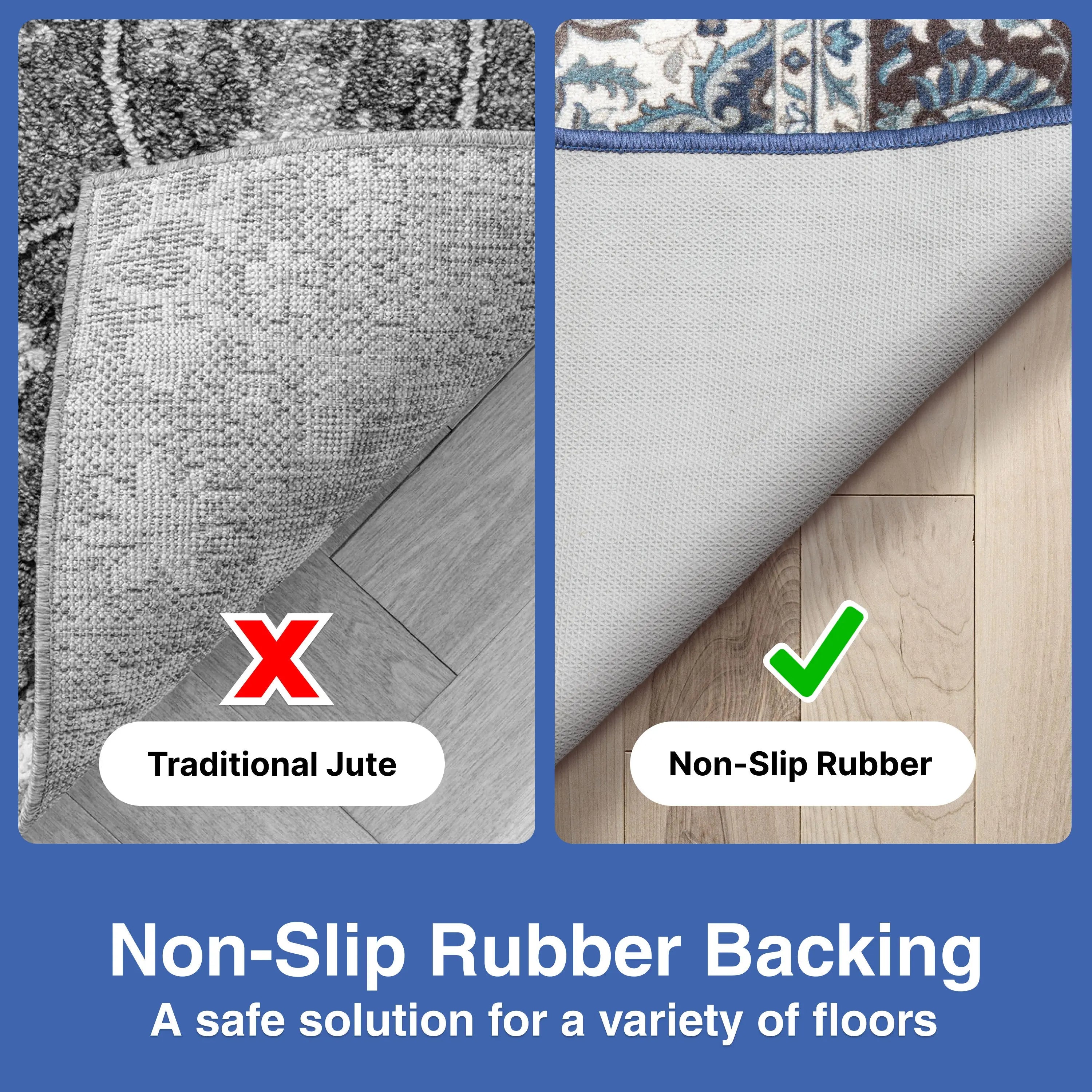 Custom Size Runner Gene Medallion Persian Blue Select Your Width x Choose Your Length Machine Washable Hallway Runner Rug、mySite、gigharbornorthrealestate