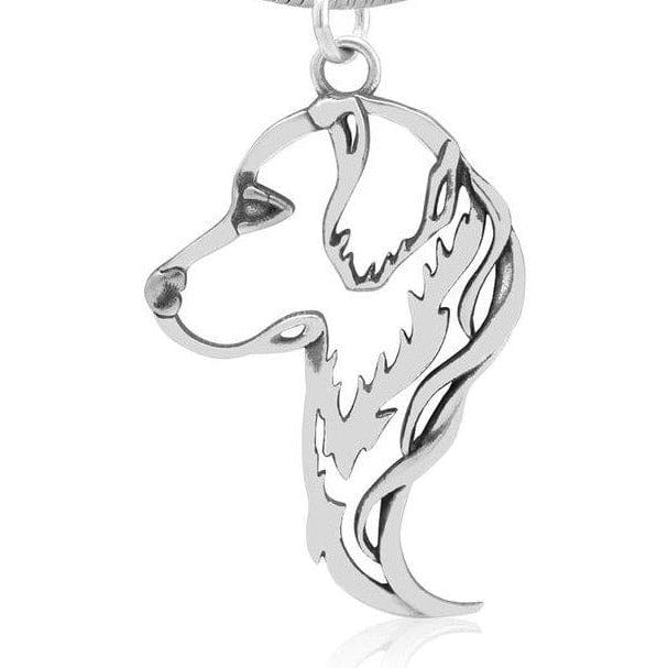 Dog Necklace-Solid Sterling Silver Cut Out Dog Necklace for Dog Lovers、mySite、g9winljtr