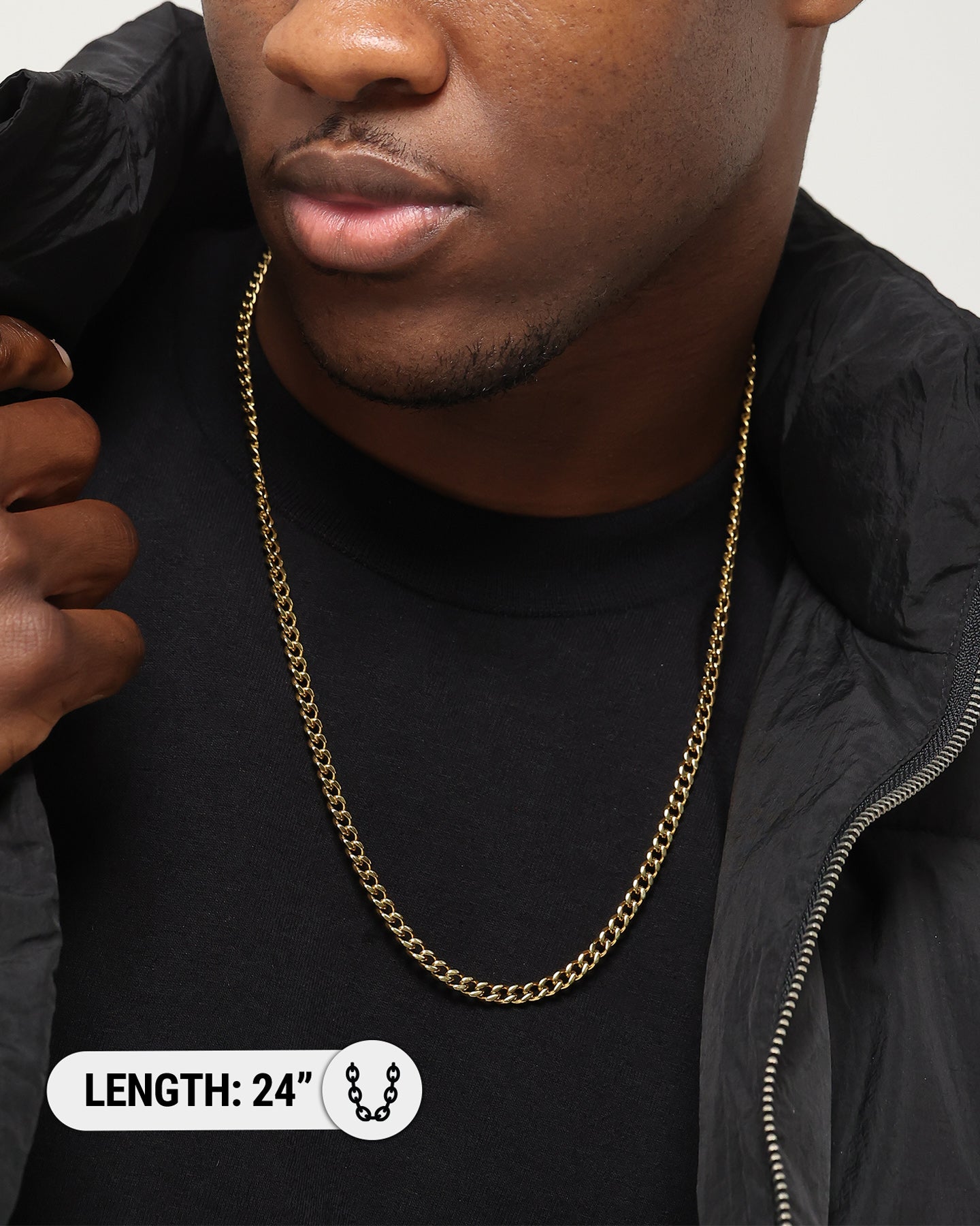 Saint Morta Cuban Link 5MM Chain Gold、mySite、zt4zffjzw