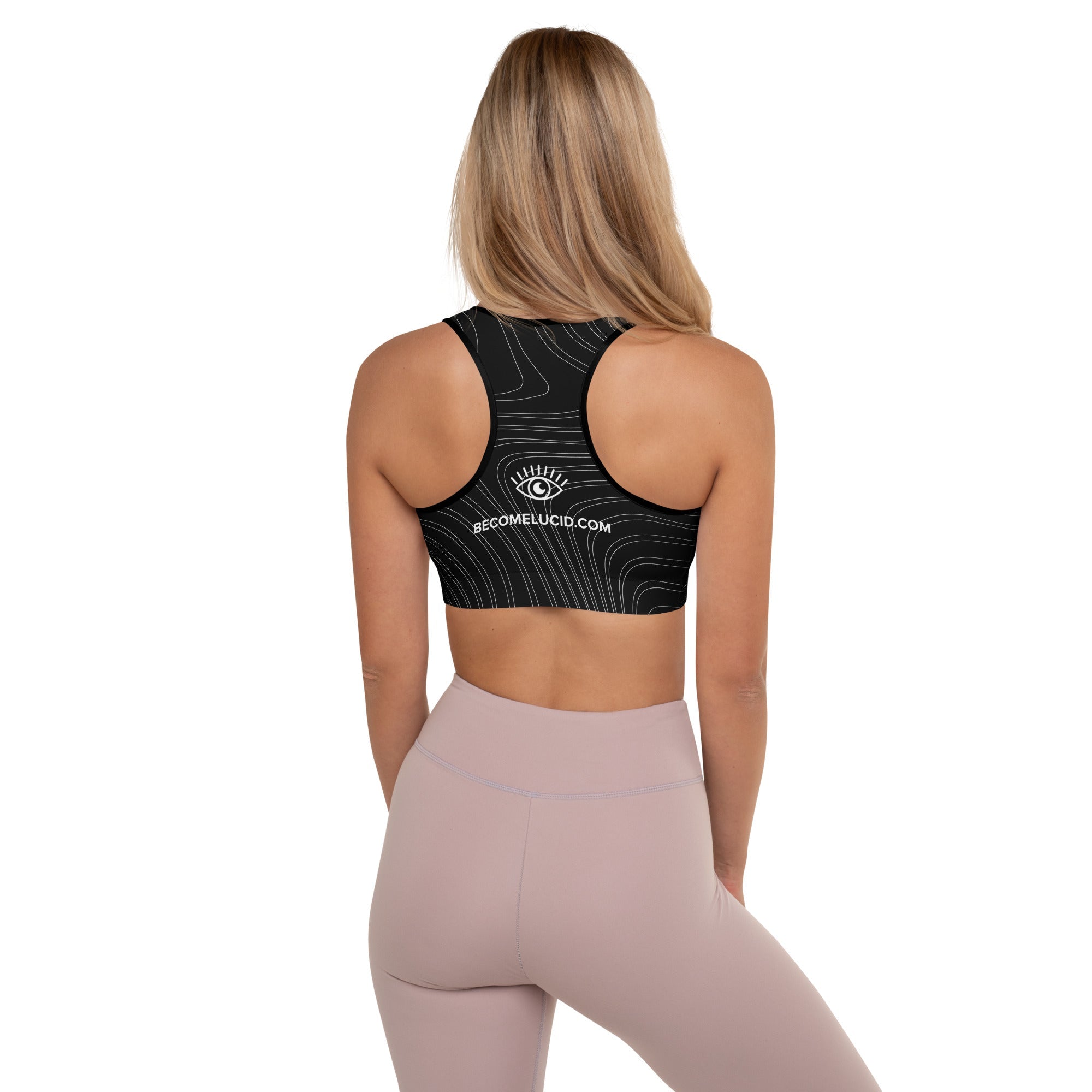 Women's Black Swirl Sports Bra、mySite、gigharbornorthrealestate