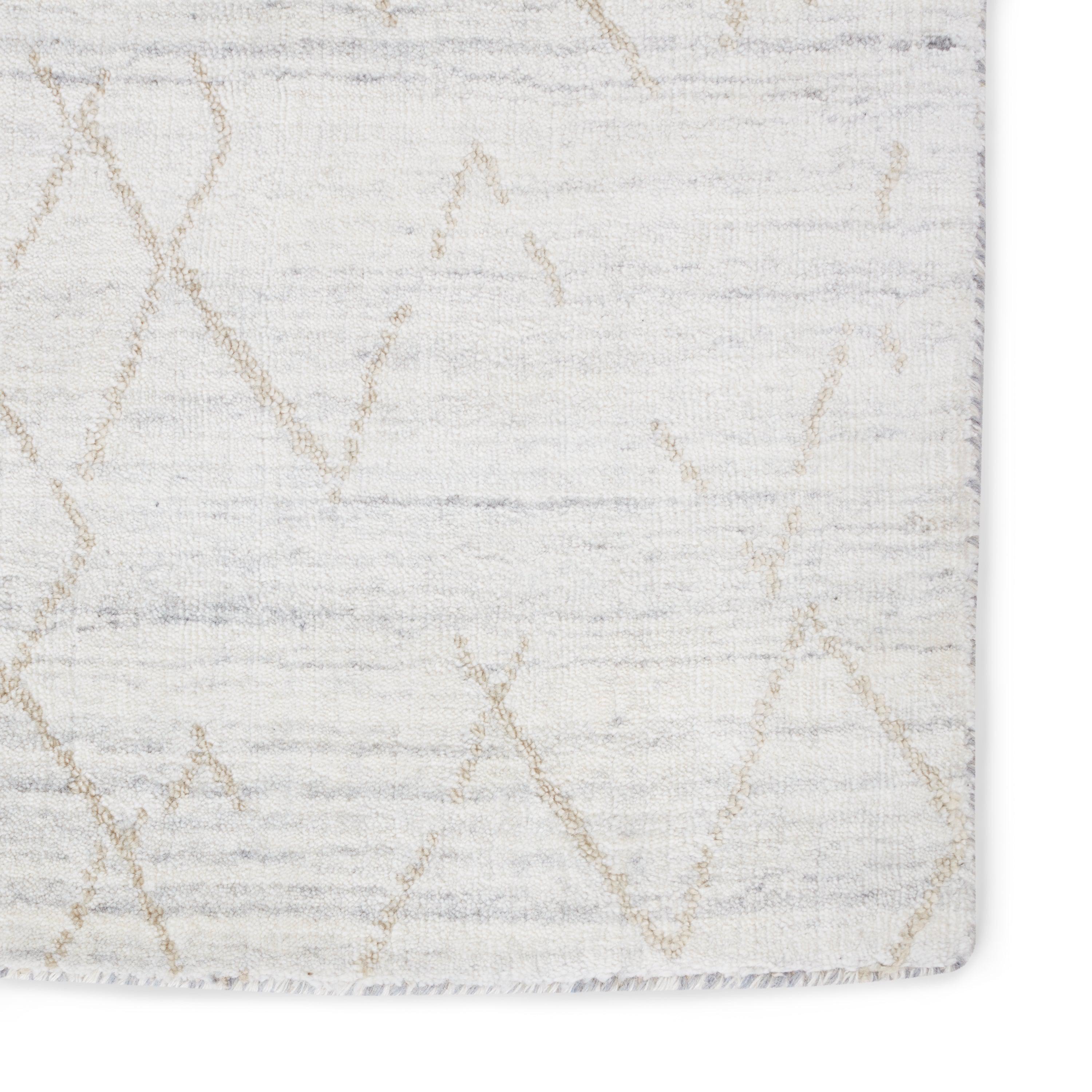 Sahar Handmade Trellis White Tan Area Rug、mySite、gigharbornorthrealestate