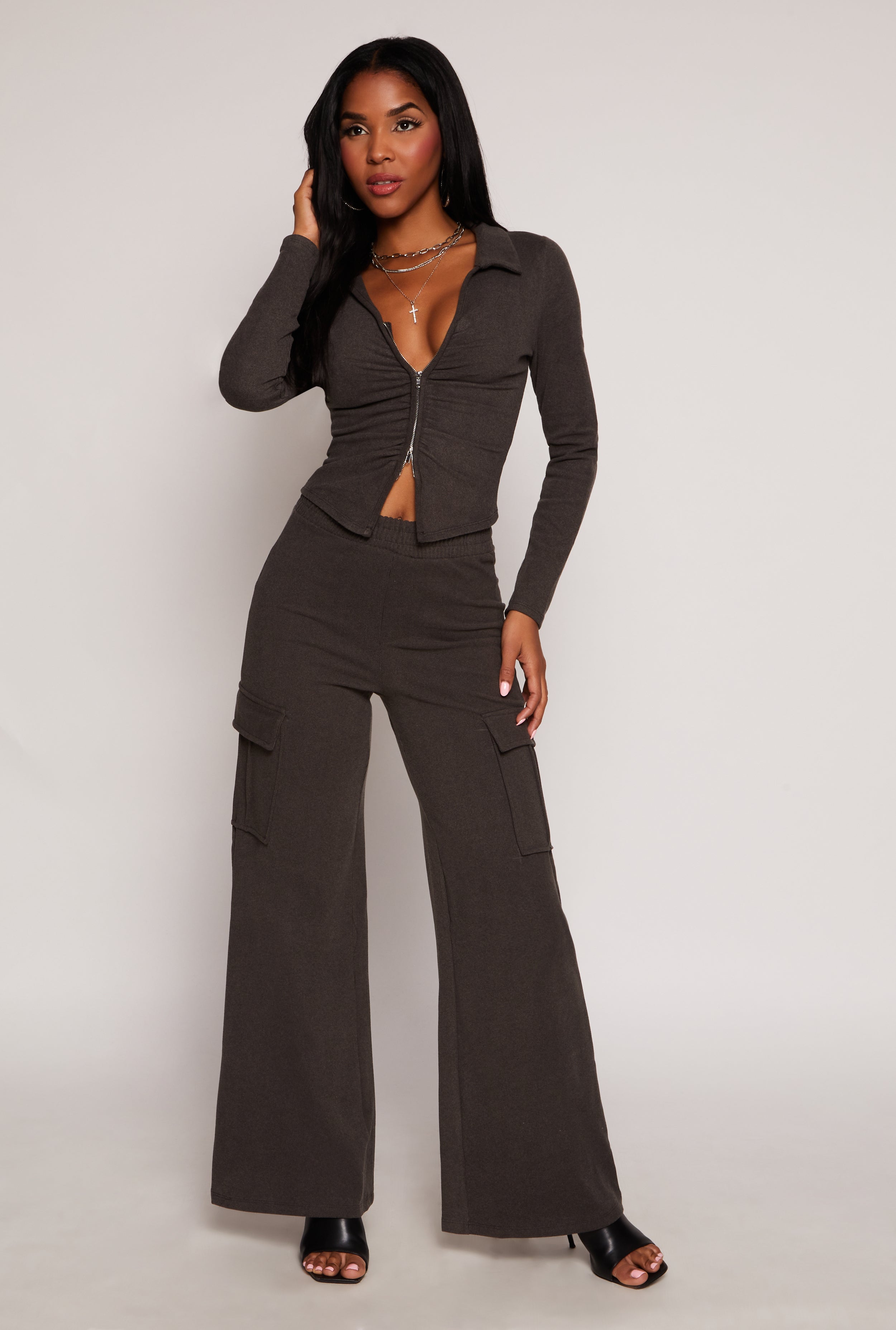 Iris Wide Leg Cargo Sweatpants、mySite、camillekostekn