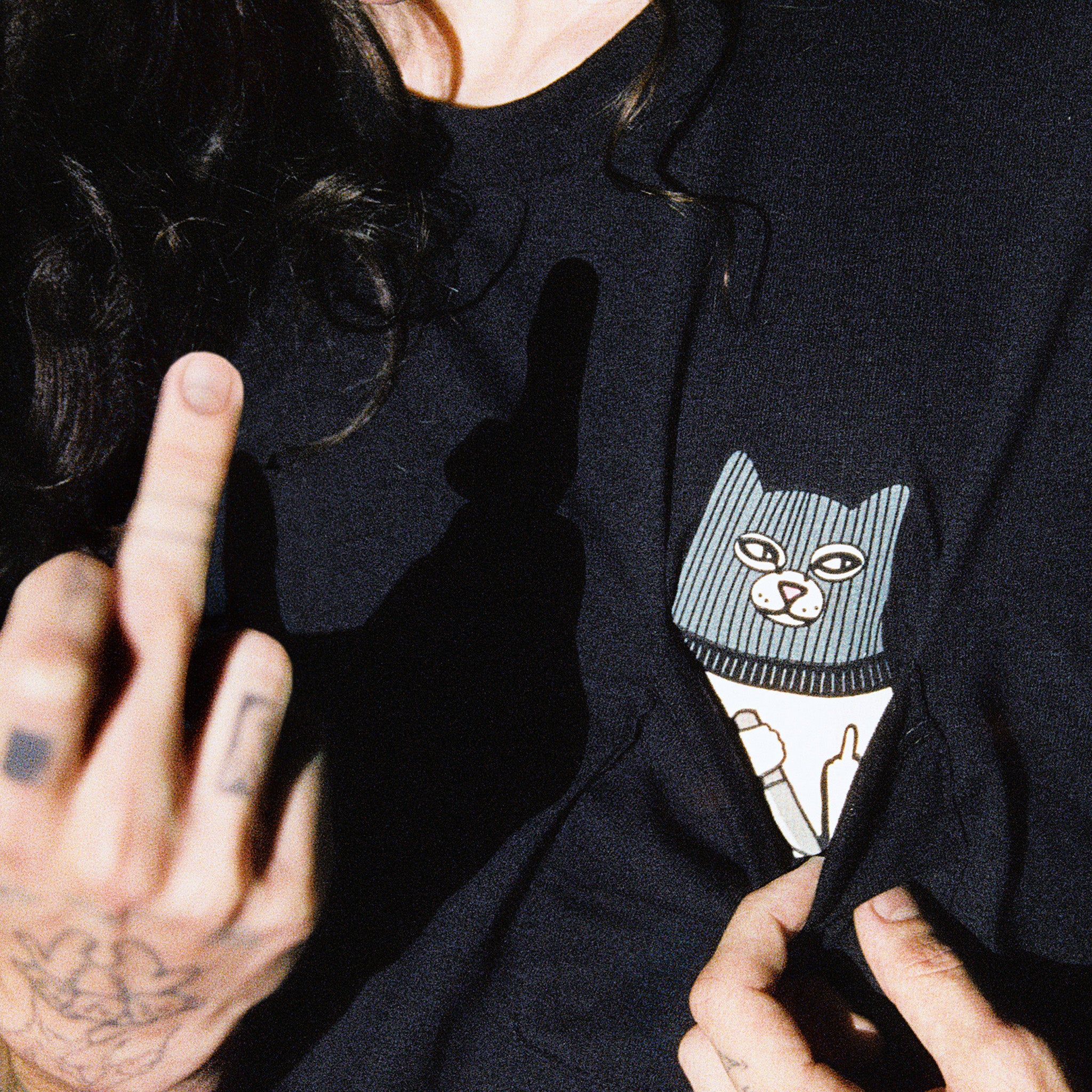  Ripndip x Sus Boy Pocket Tee (Black)、mySite、merchandisen