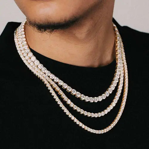 Moissanite Tennis Chain 14K Gold (ALL SIZES)、mySite、hinf8tx79