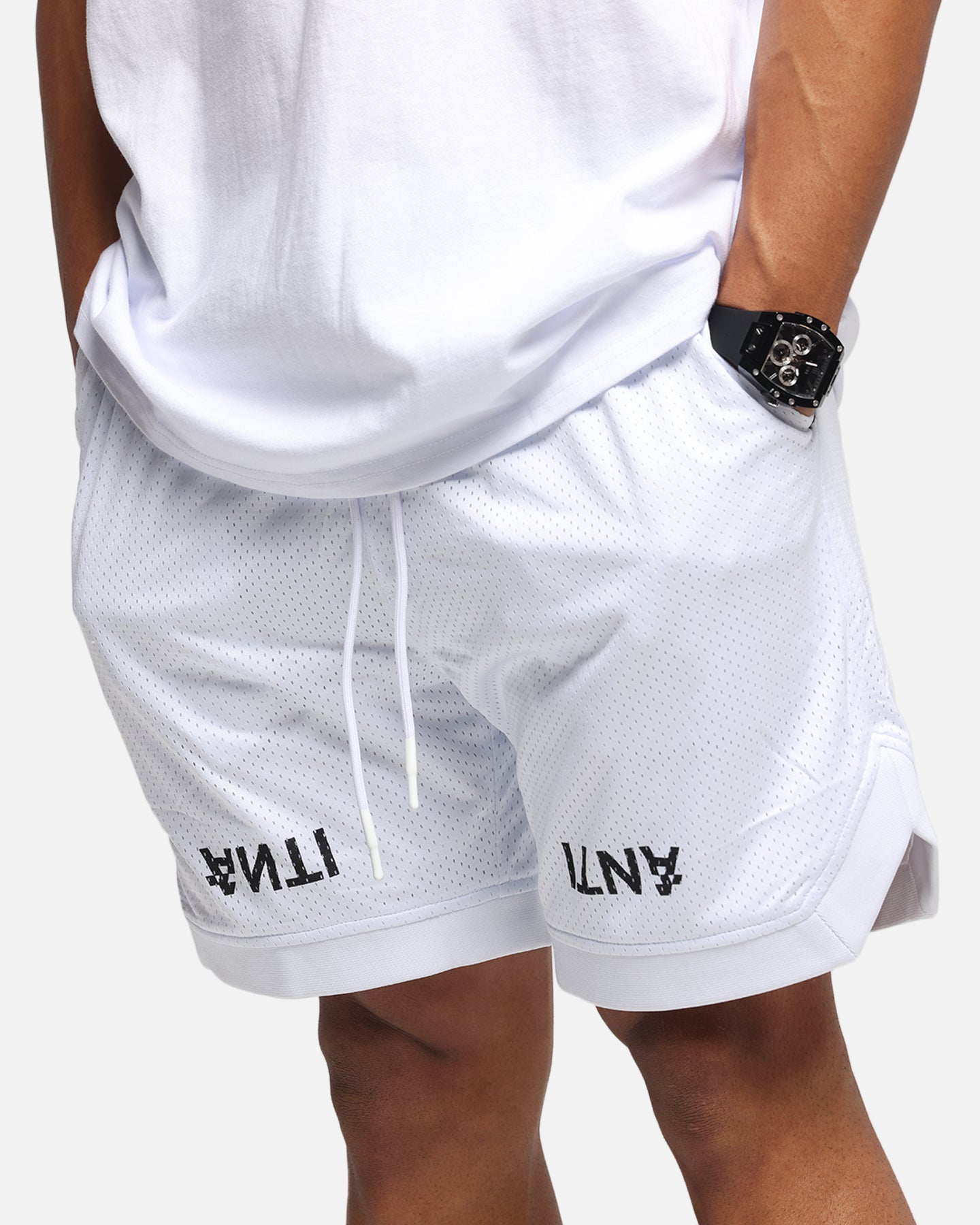 The Anti Order Post Season Basketball Shorts White/Black、mySite、zt4zffjzw