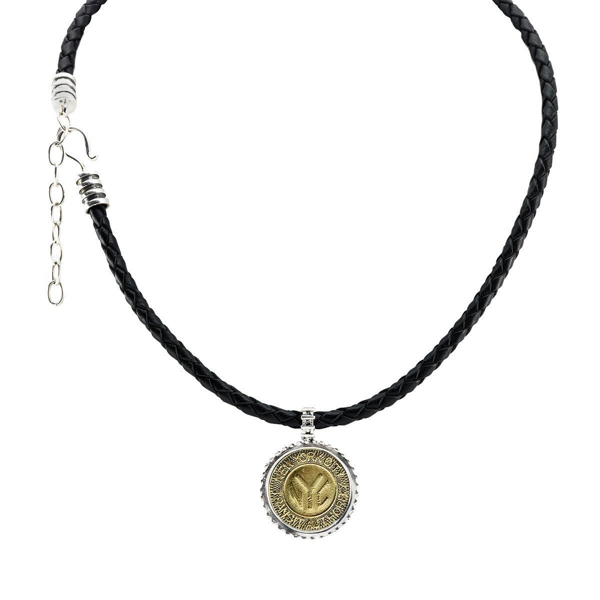 NYC Authentic Subway Token Sterling Silver Necklace、mySite、topwebapps