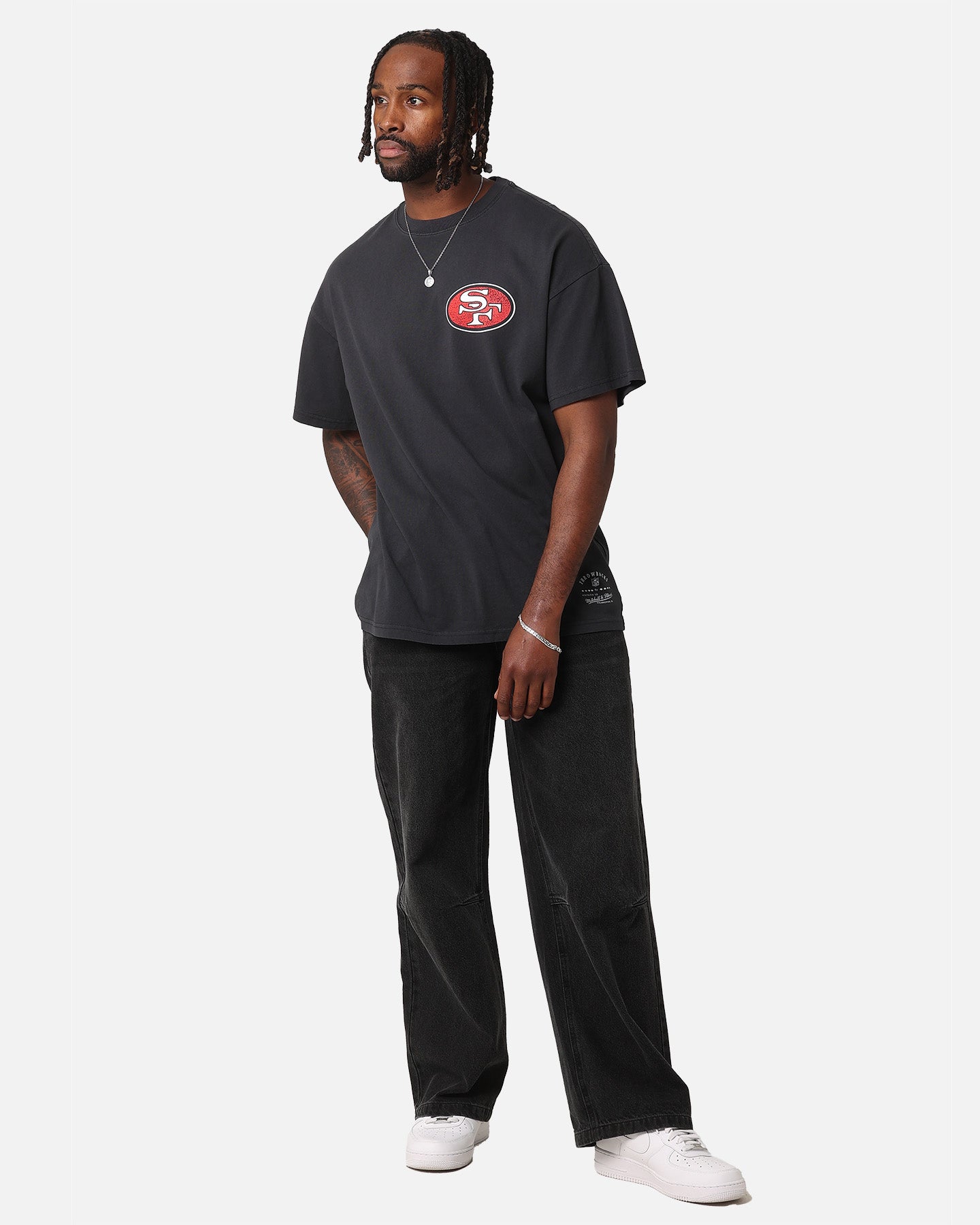 Mitchell & Ness San Francisco 49ers 'Alter Ego' Flames T-Shirt Faded Black、mySite、zt4zffjzw