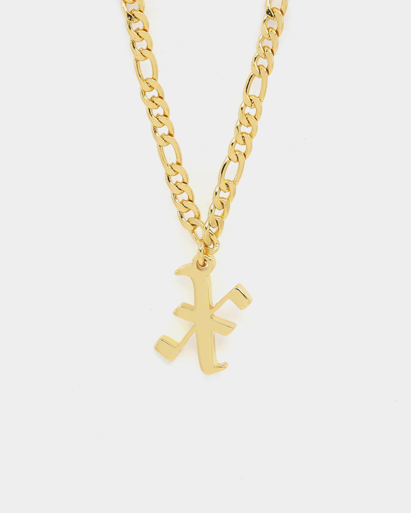 Raising Hell Women's Gothic Letter Anklet Gold、mySite、zt4zffjzw