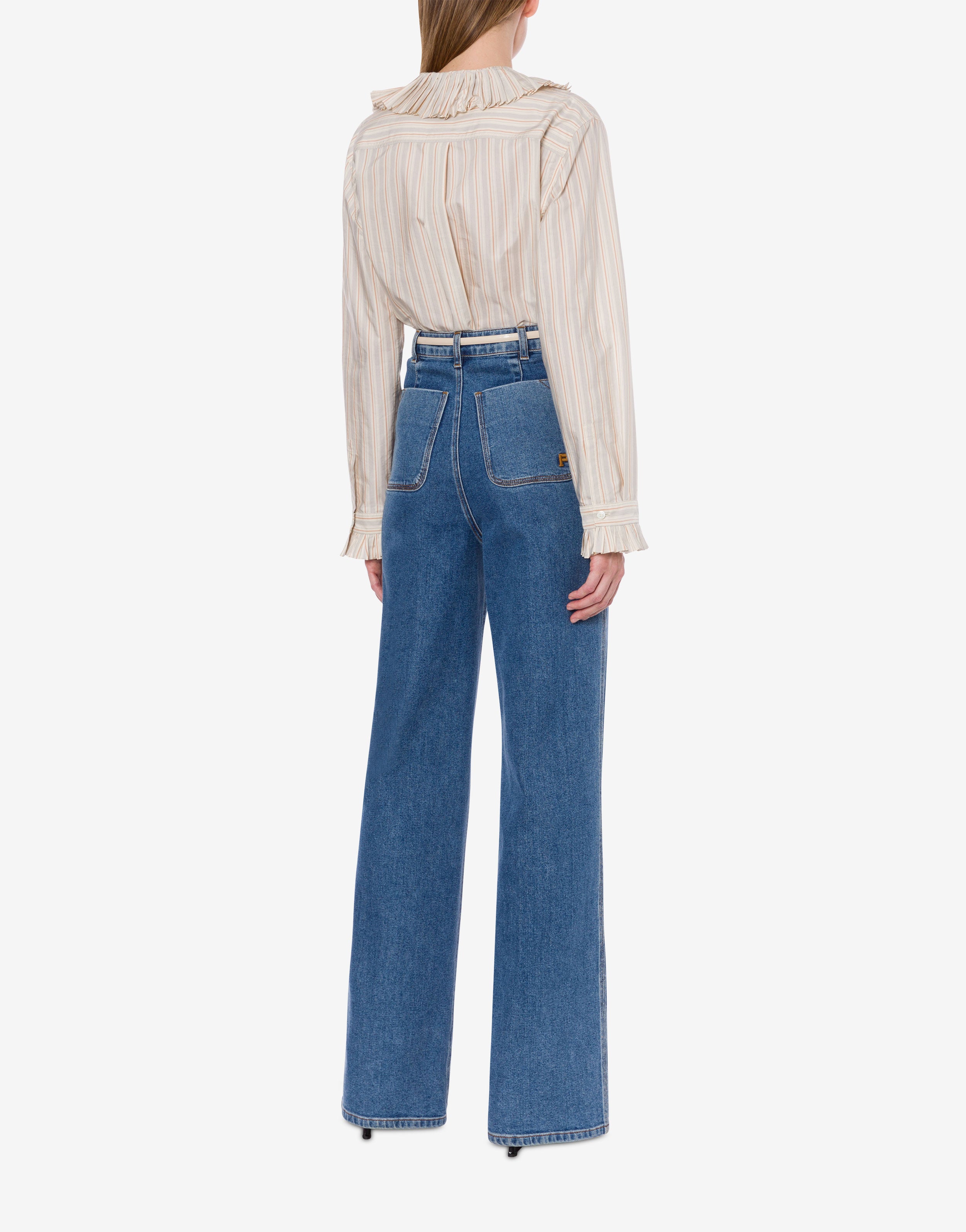 Camicia oversize in cotone rigato、mySite、aoinhome