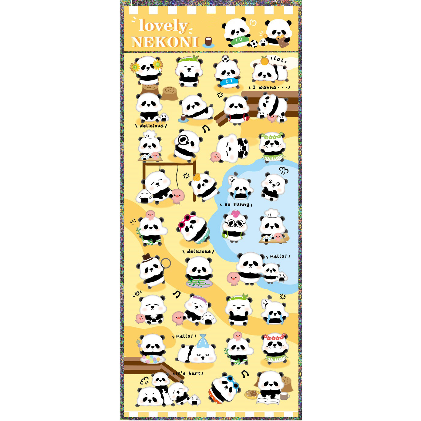  Panda Nekoni Stickers、mySite、ghnorth