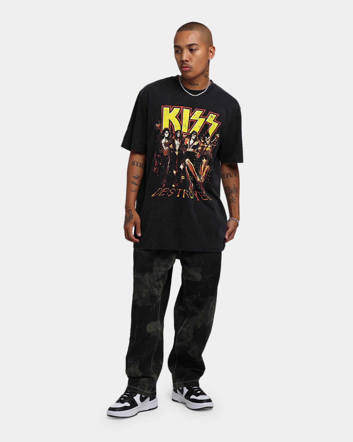 KISS Destroyer T-Shirt Black Wash、mySite、zt4zffjzw