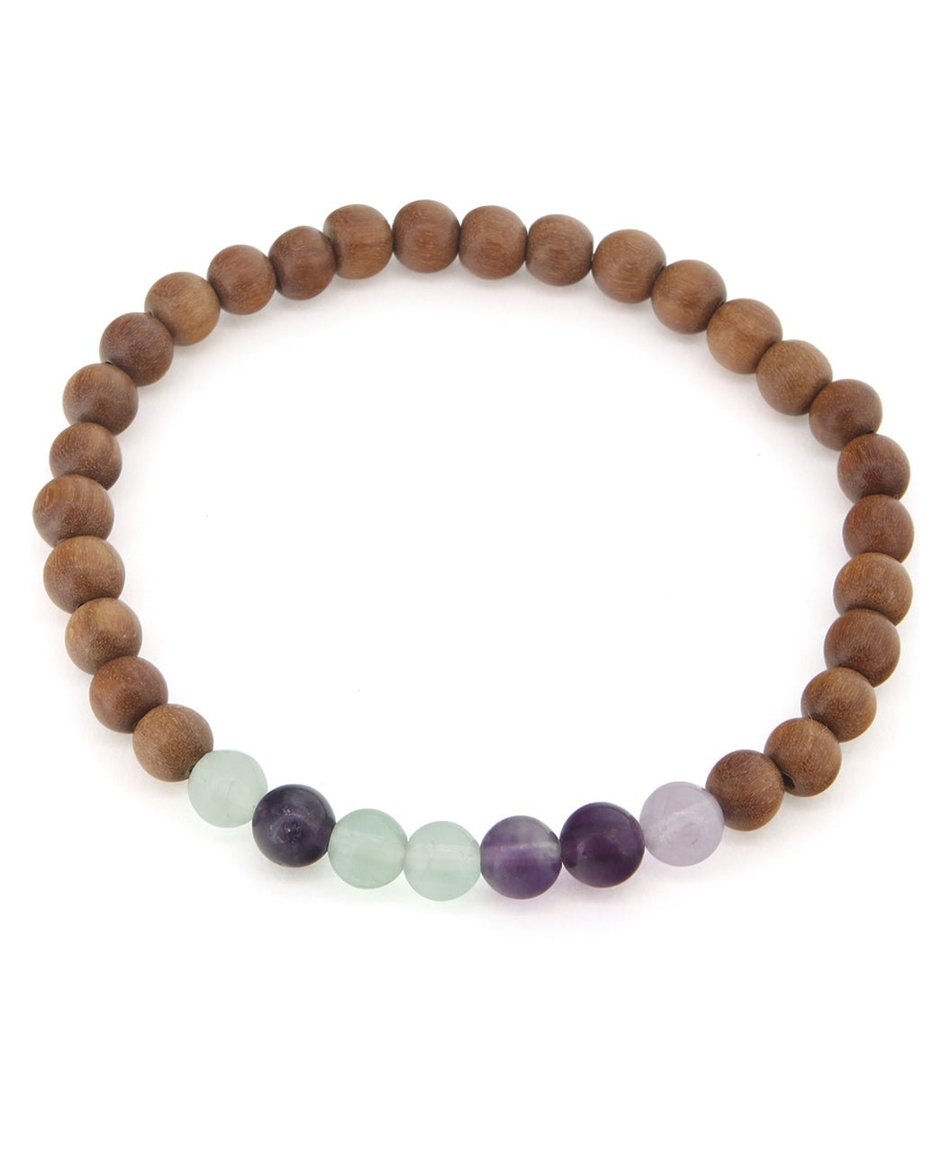 Gemstone and Sandalwood Mala Beaded Bracelet、mySite、topwebapps